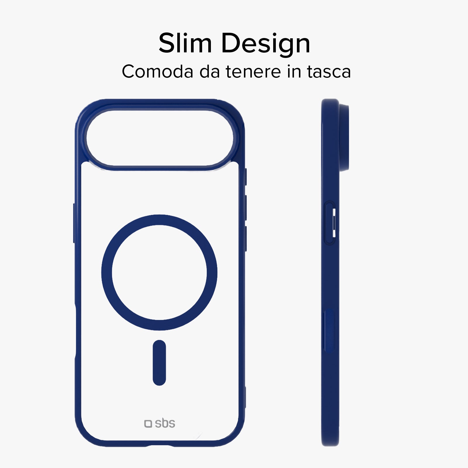 Case für iPhone Air mit farbigen Rändern, kompatibel mit MagSafe Aufladung