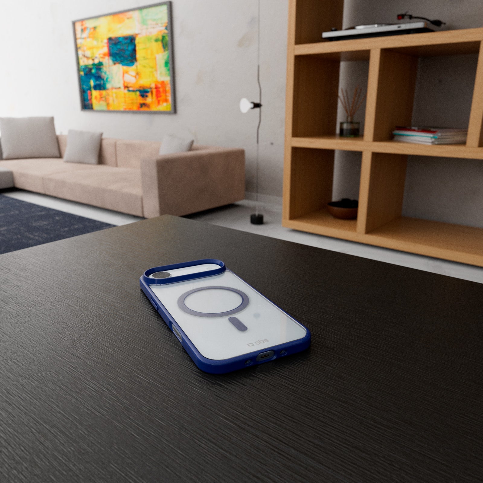 Cover per iPhone Air con bordi colorati compatibile con ricarica MagSafe