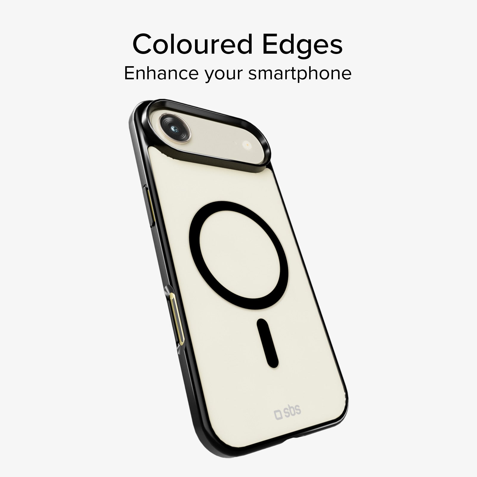 Cover for iPhone Air with coloured edges compatible with MagSafe charging