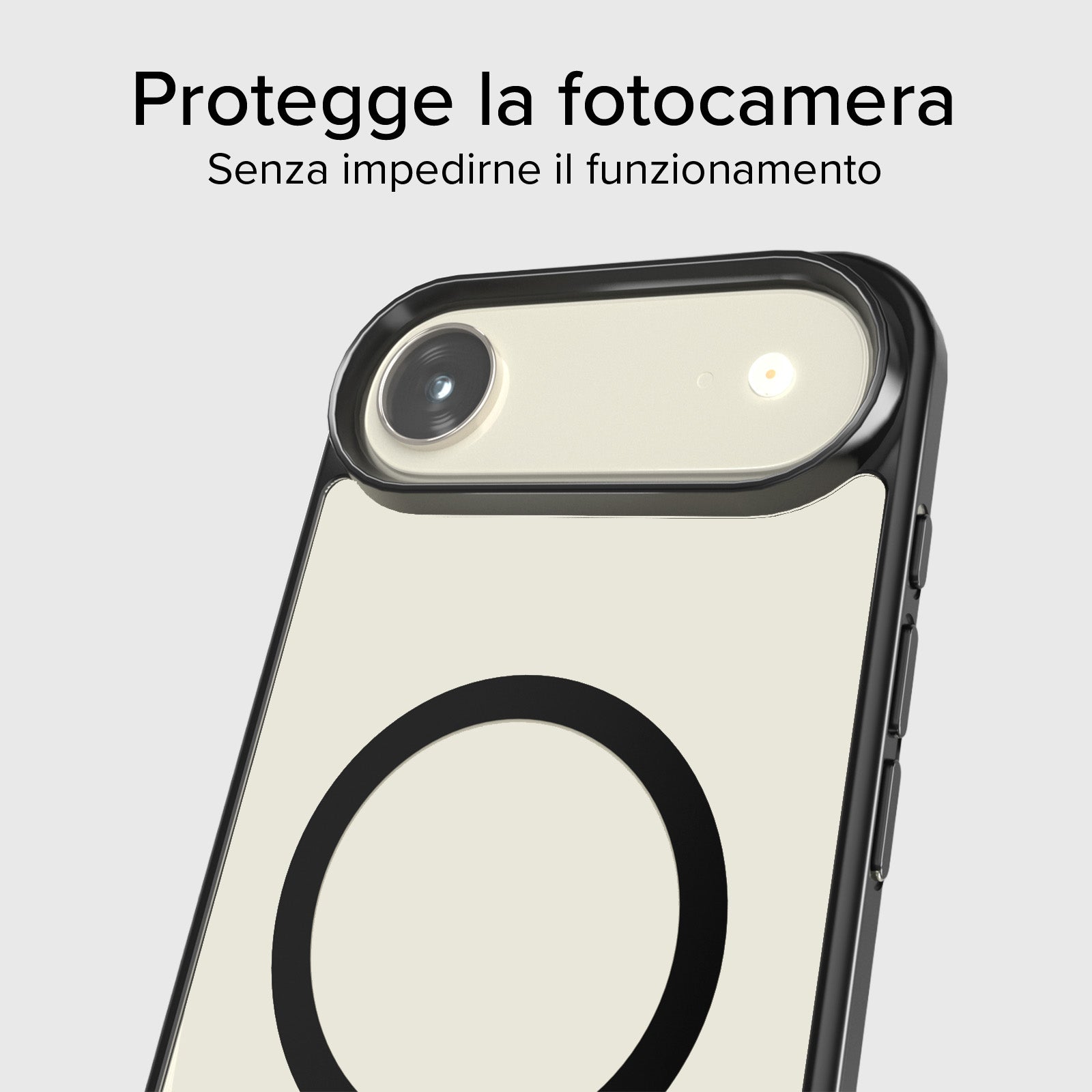 Cover per iPhone Air con bordi colorati compatibile con ricarica MagSafe