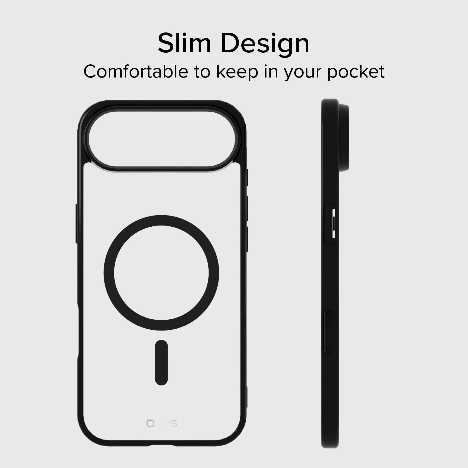 Cover for iPhone Air with coloured edges compatible with MagSafe charging