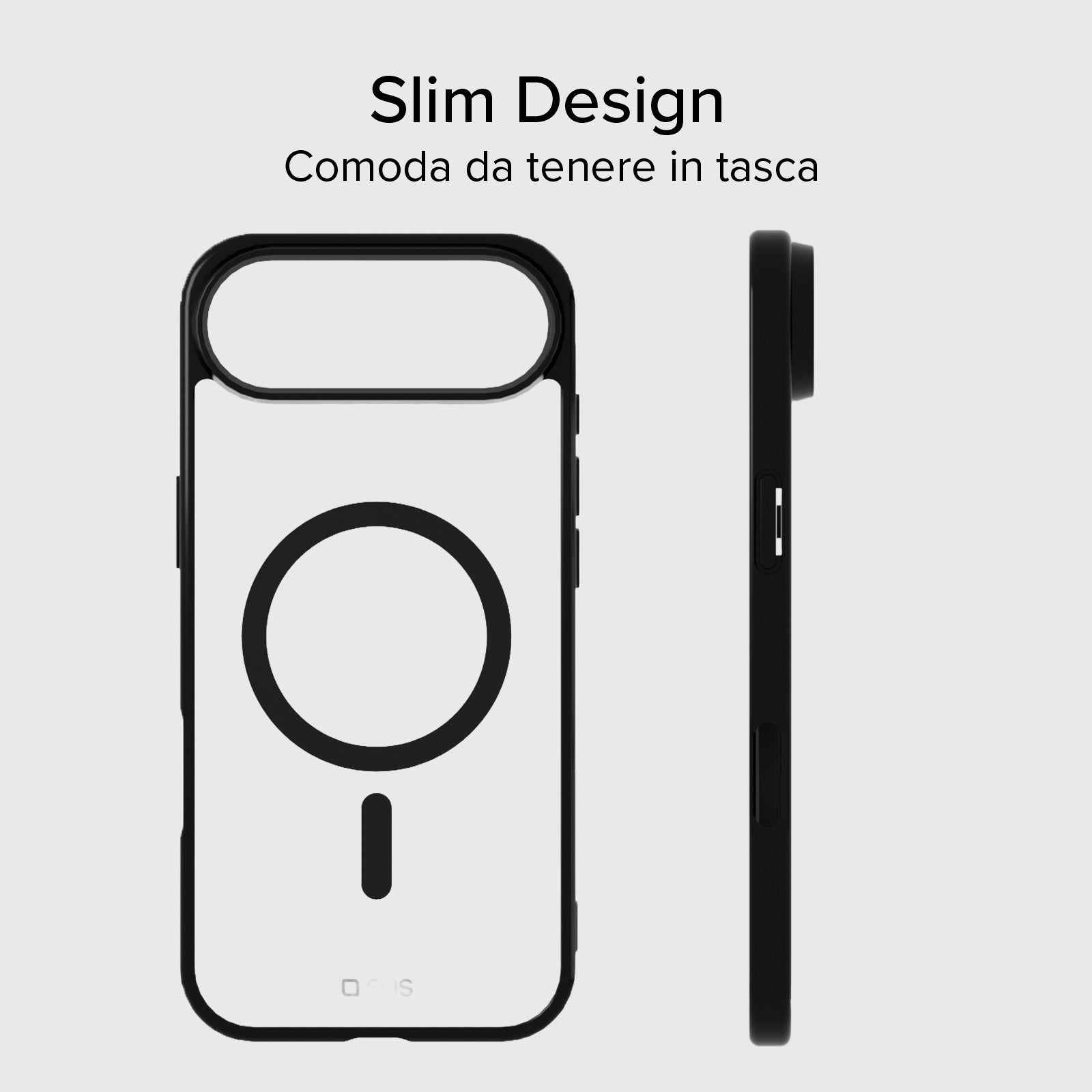 Case für iPhone Air mit farbigen Rändern, kompatibel mit MagSafe Aufladung