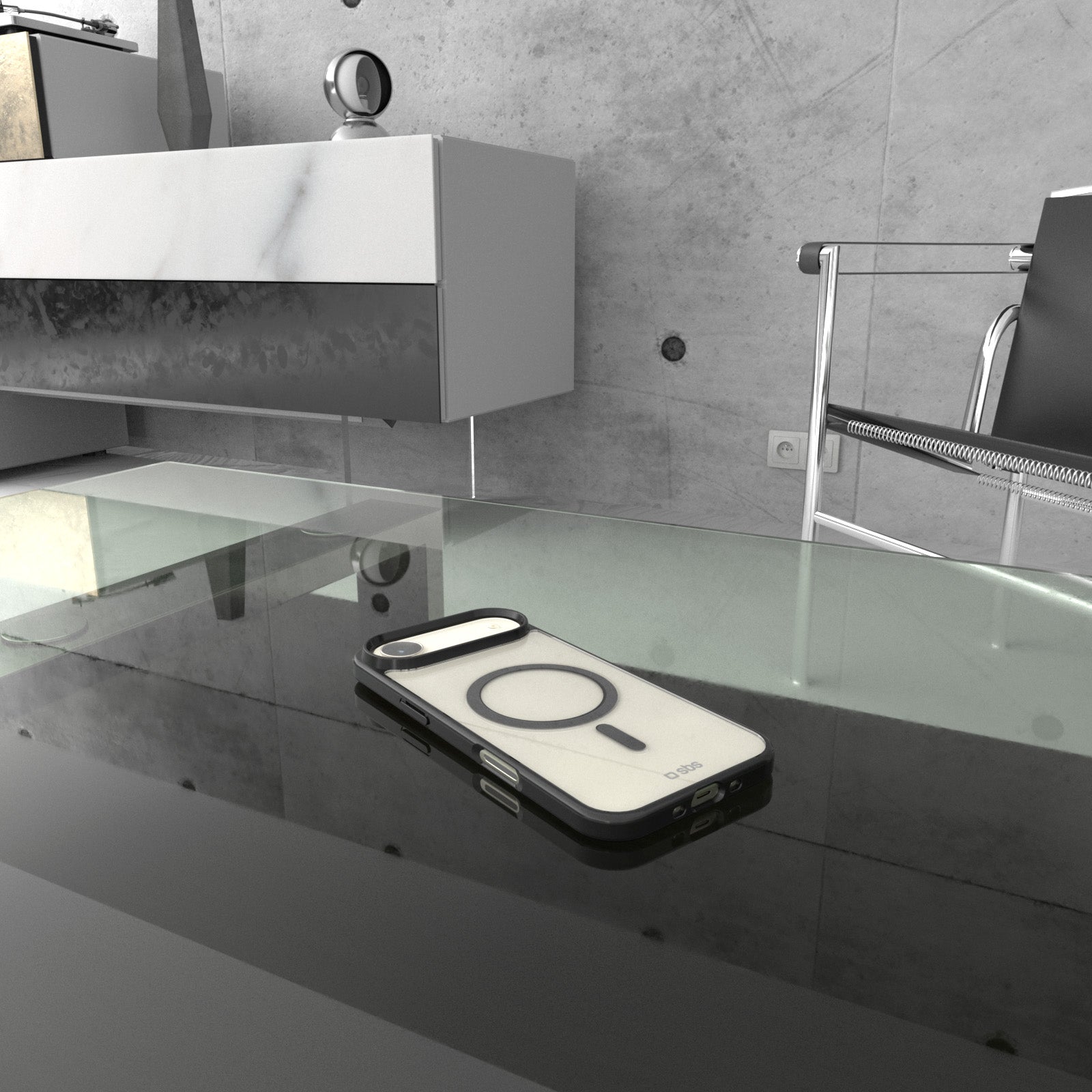 Cover per iPhone Air con bordi colorati compatibile con ricarica MagSafe