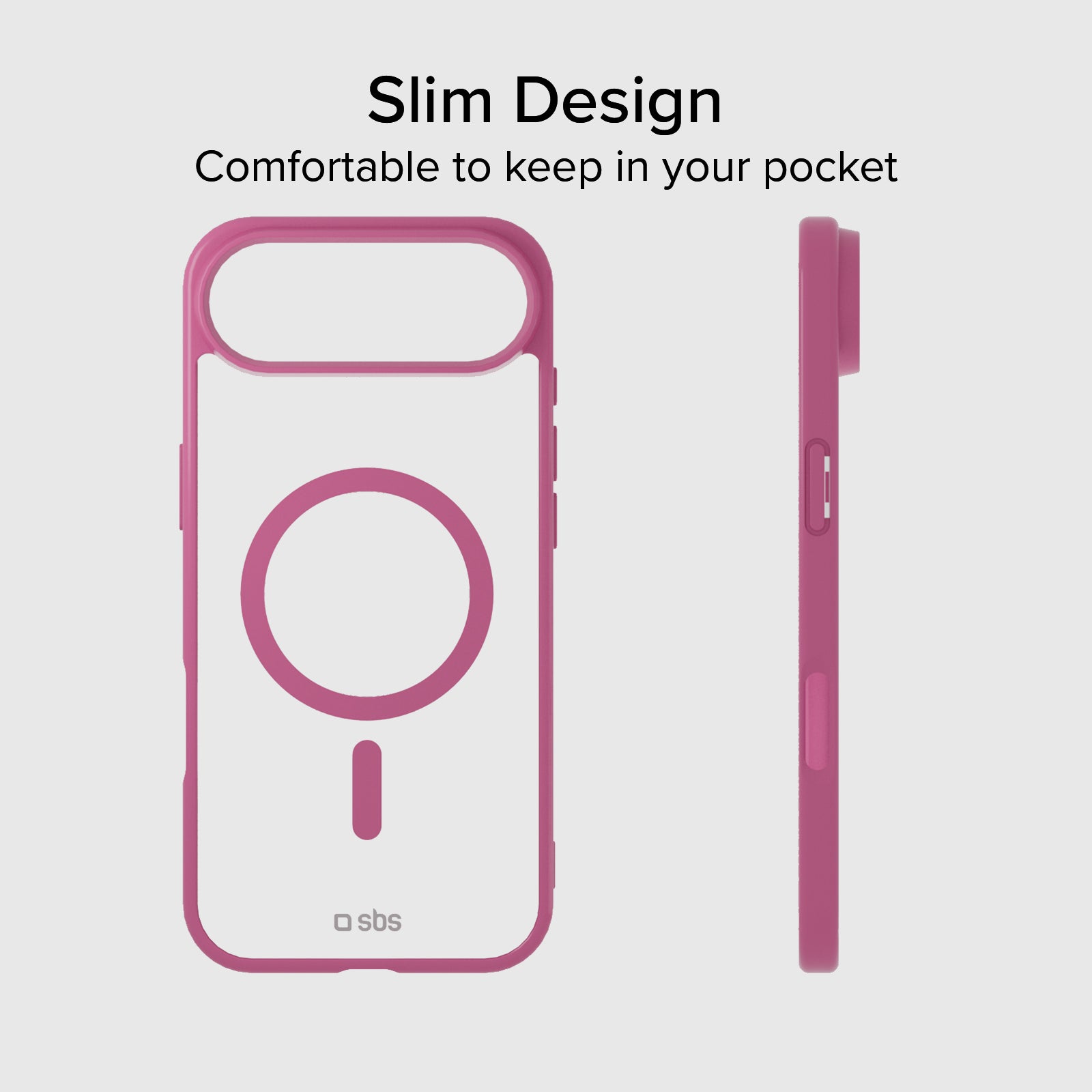 Cover for iPhone Air with coloured edges compatible with MagSafe charging