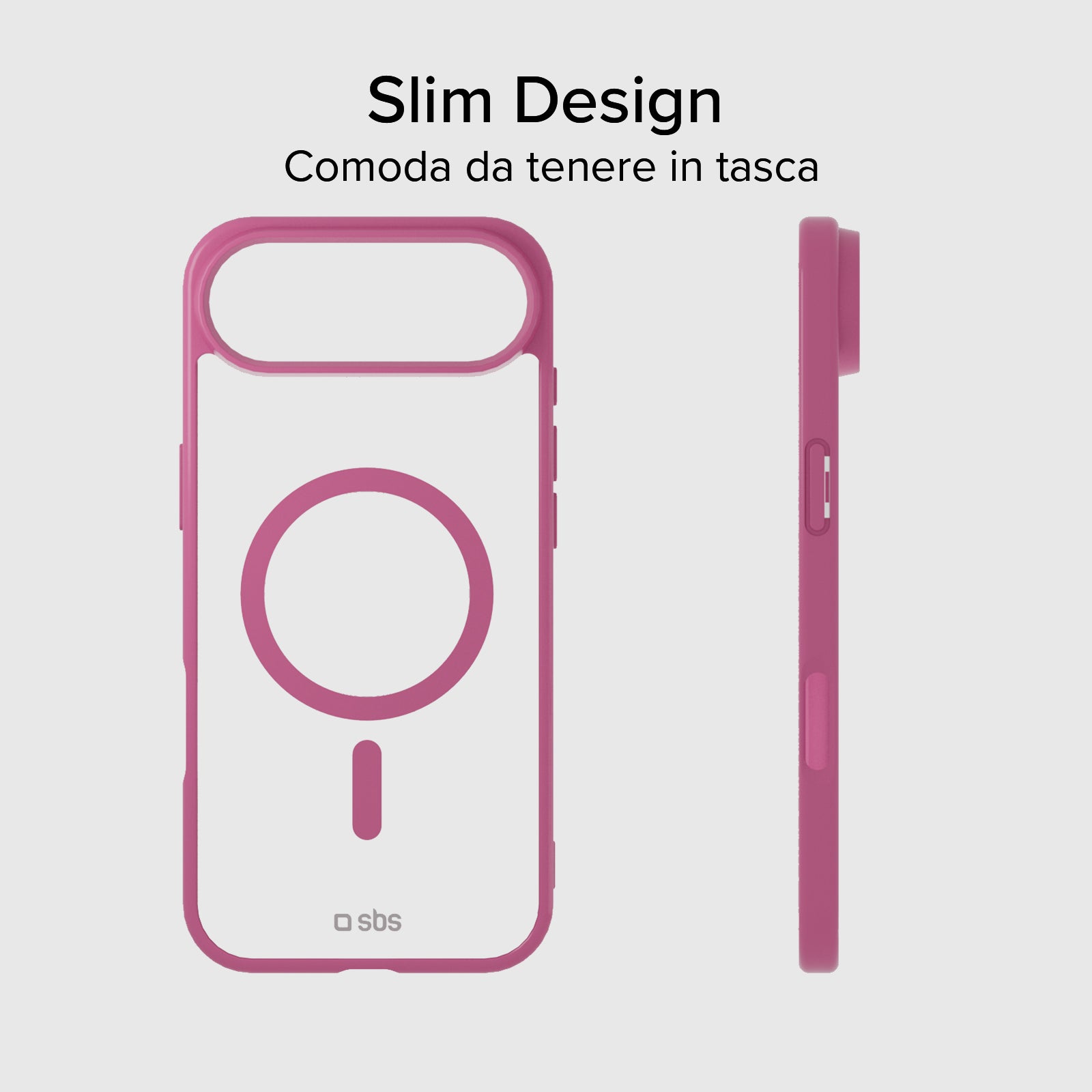 Cover for iPhone Air with coloured edges compatible with MagSafe charging