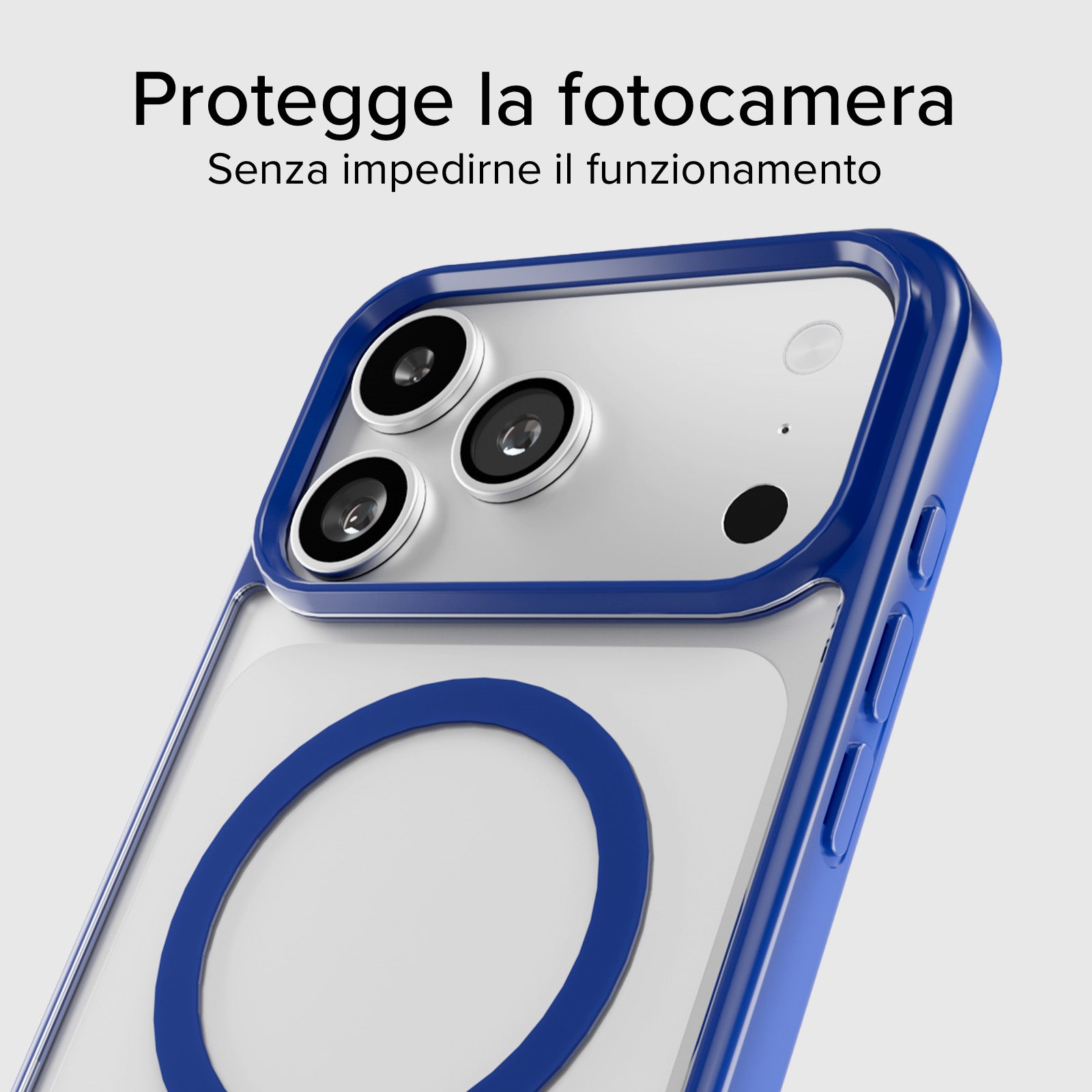 Case für iPhone 17 Pro Max mit farbigen Rändern, kompatibel mit MagSafe Aufladung