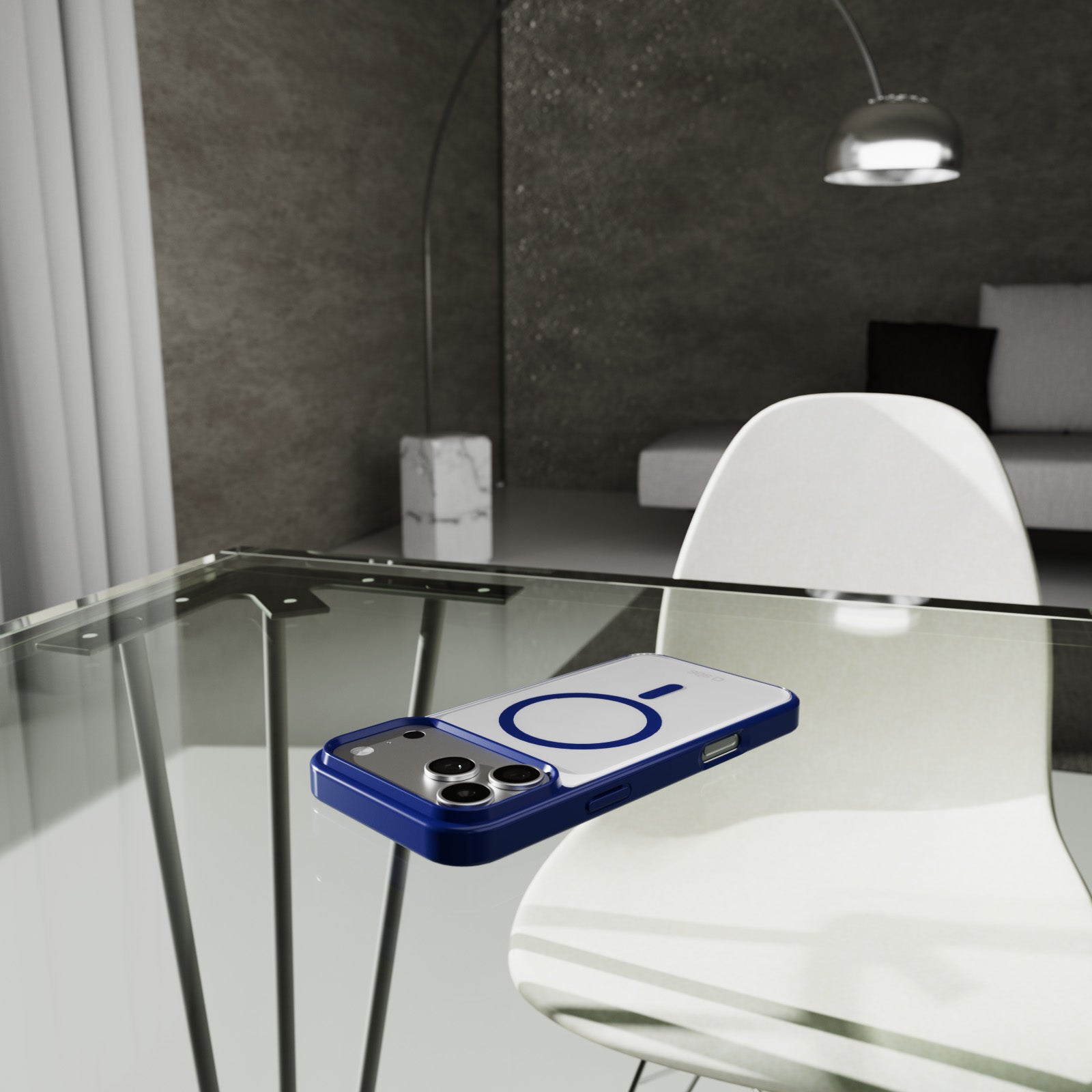 Case für iPhone 17 Pro Max mit farbigen Rändern, kompatibel mit MagSafe Aufladung