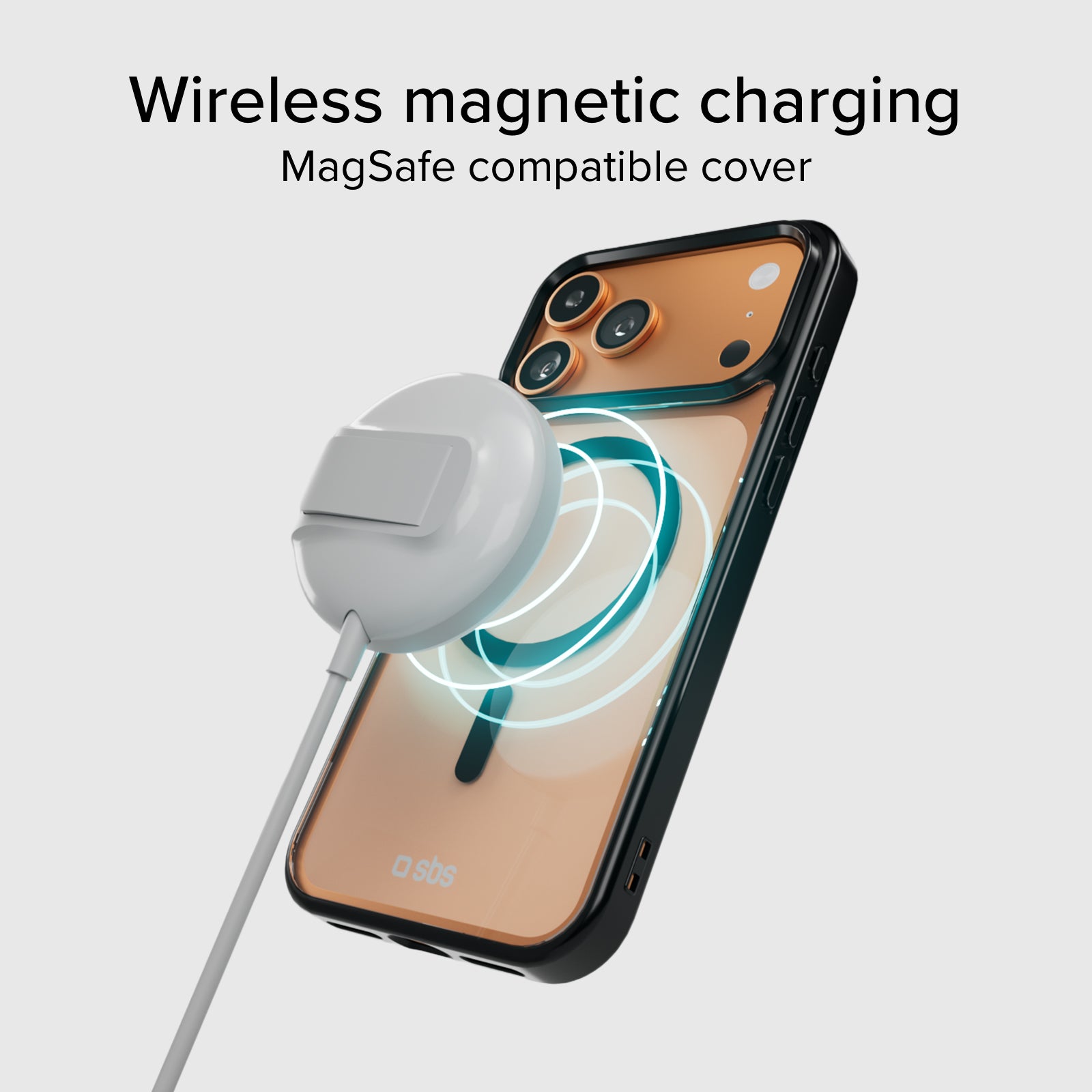 Case für iPhone 17 Pro Max mit farbigen Rändern, kompatibel mit MagSafe Aufladung