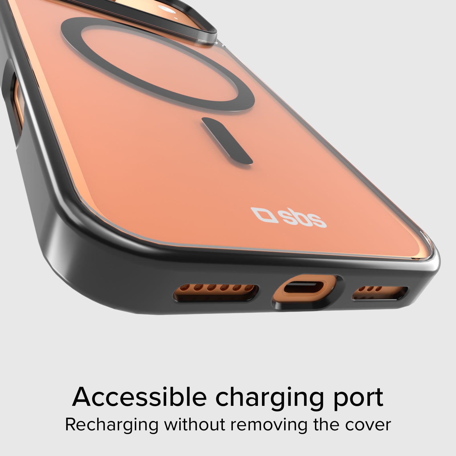 Case für iPhone 17 Pro Max mit farbigen Rändern, kompatibel mit MagSafe Aufladung