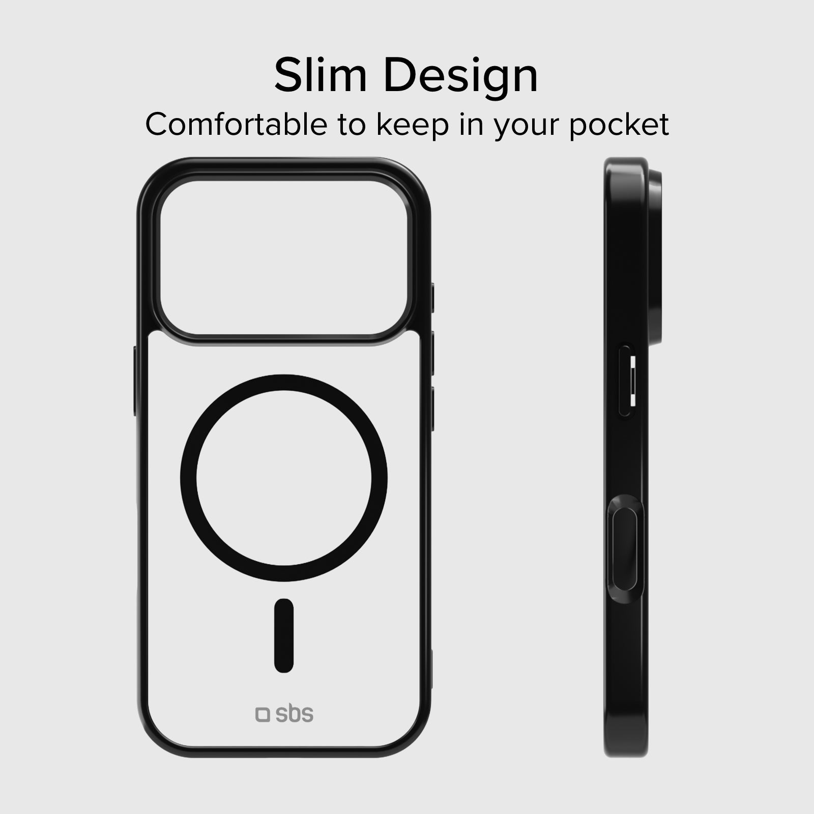 Case für iPhone 17 Pro Max mit farbigen Rändern, kompatibel mit MagSafe Aufladung