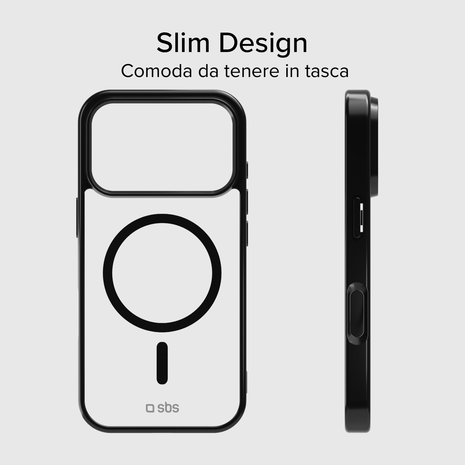 Case für iPhone 17 Pro Max mit farbigen Rändern, kompatibel mit MagSafe Aufladung