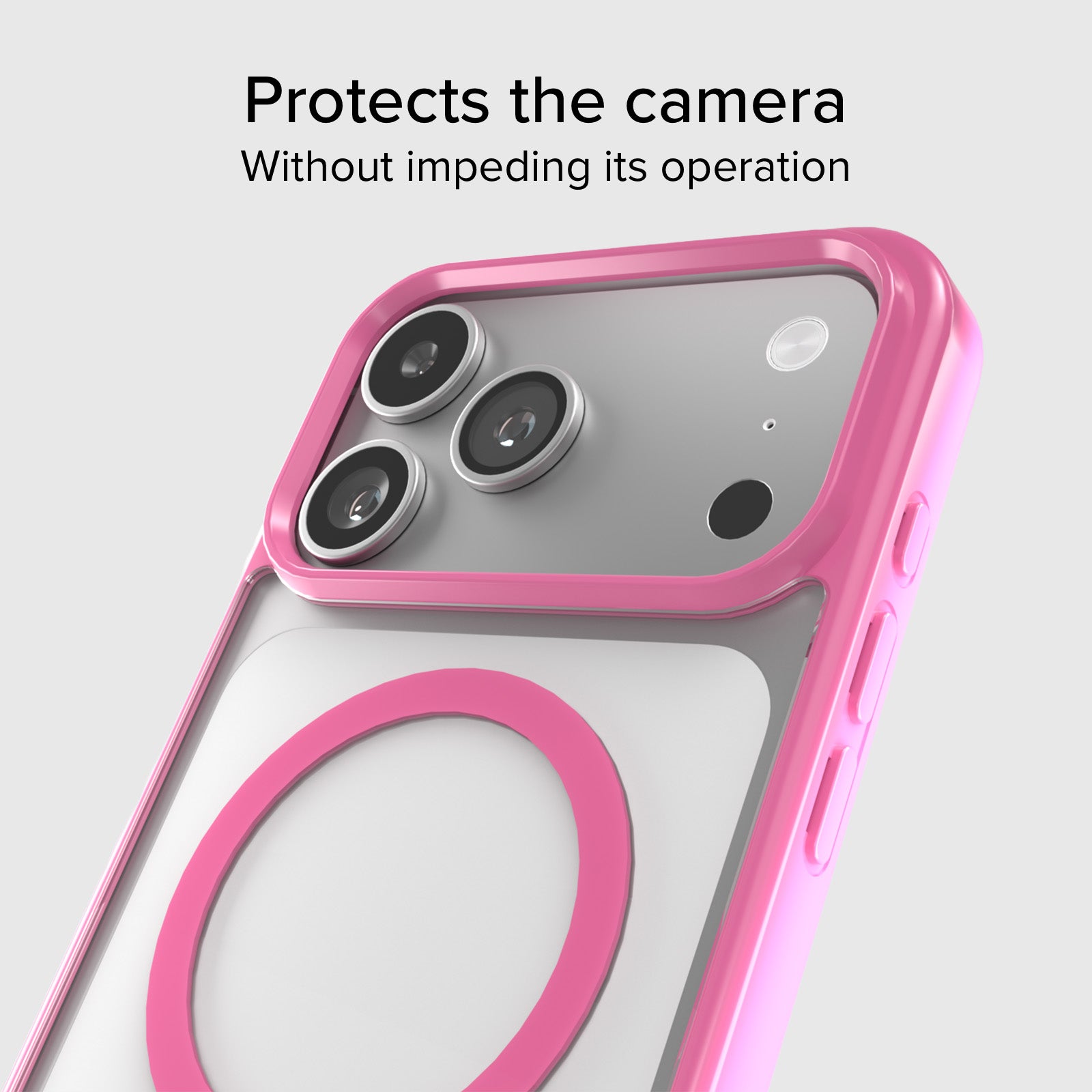 Case für iPhone 17 Pro Max mit farbigen Rändern, kompatibel mit MagSafe Aufladung