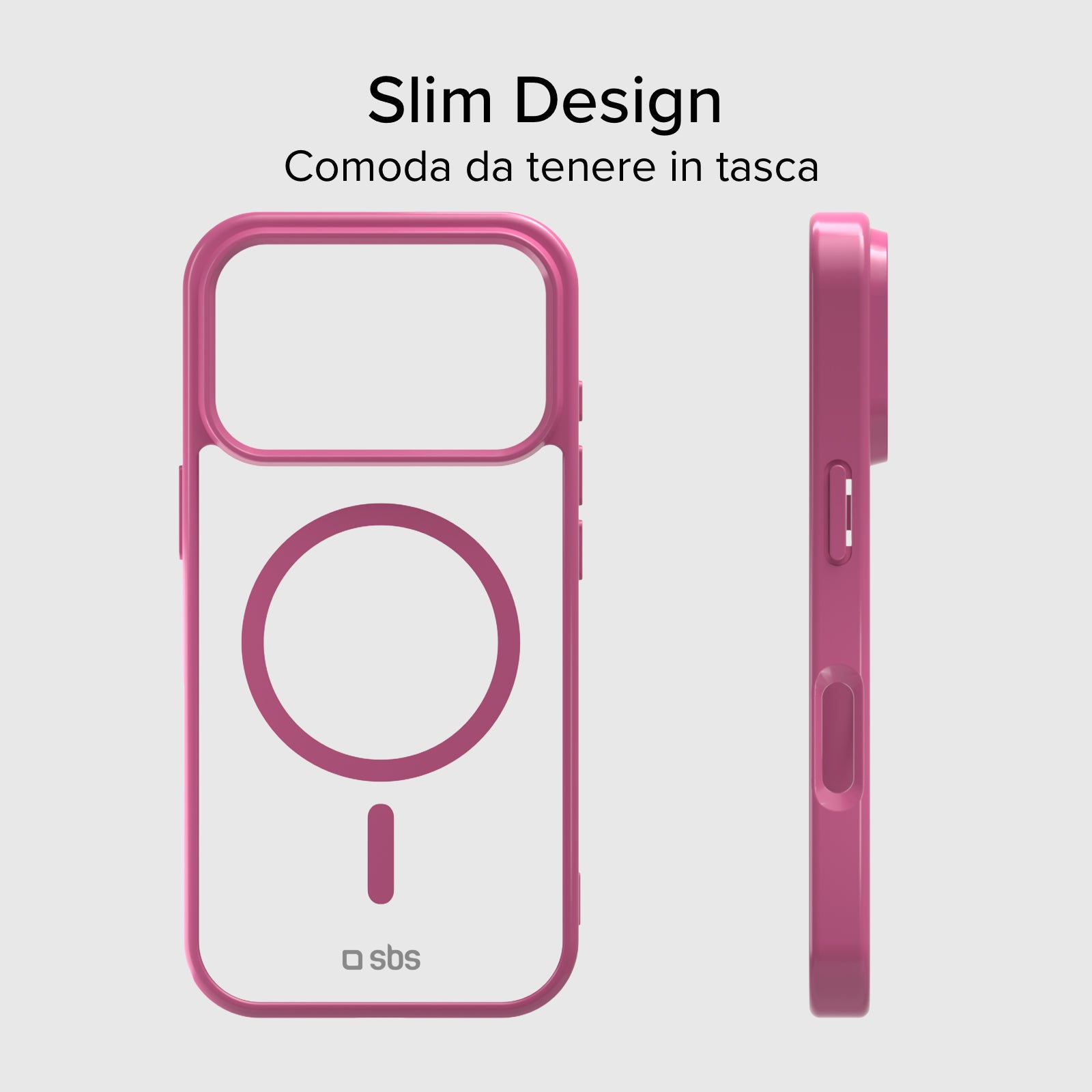 Case für iPhone 17 Pro Max mit farbigen Rändern, kompatibel mit MagSafe Aufladung