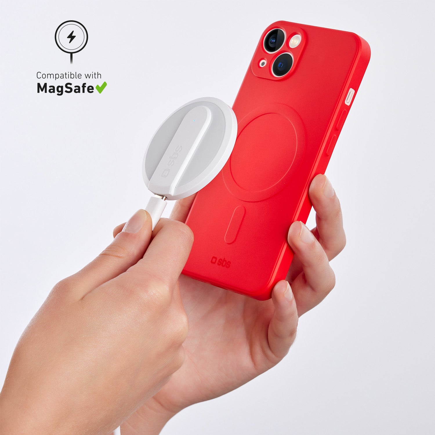 Coque compatible avec chargeur MagSafe, à fixation magnétique para iPhone 14/13