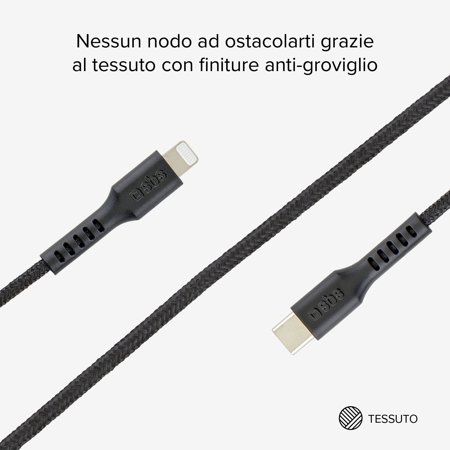 Cavo dati e ricarica con supporto magnetico - Connettori Lightning MFi a USB-C