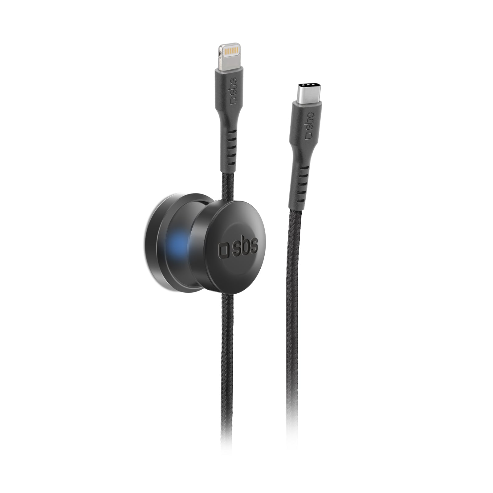 Cavo dati e ricarica con supporto magnetico - Connettori Lightning MFi a USB-C