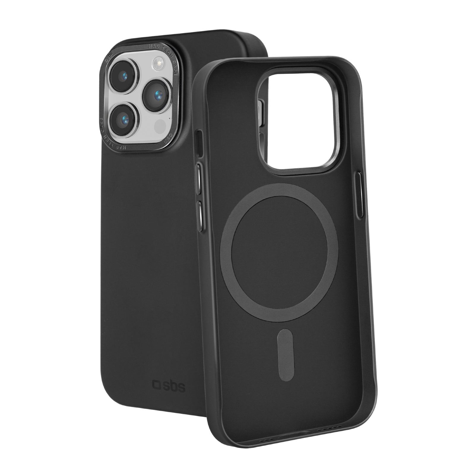 Cover compatibile ricarica MagSafe, foro fotocamera in metallo, iPhone 14 Pro