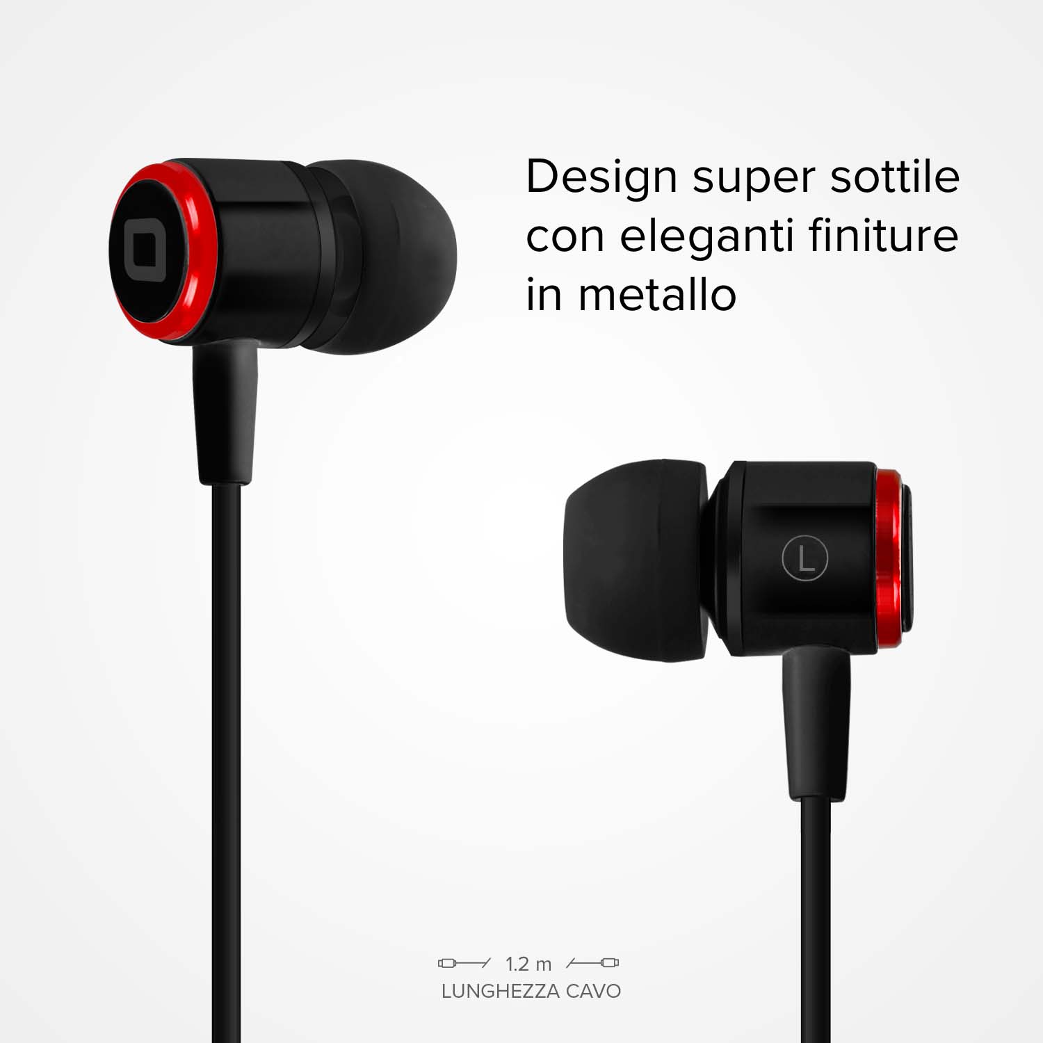 Auricolari filo stereo in-ear Studio Mix 100, jack 3,5 mm con microfono