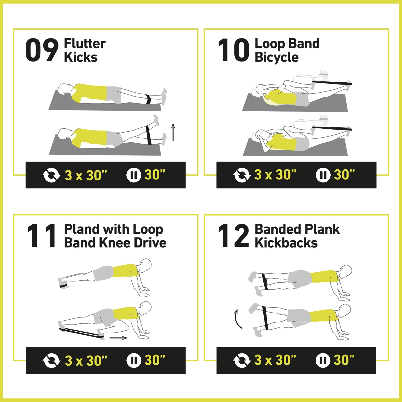 Kit with TWS wireless earphones and elastic bands