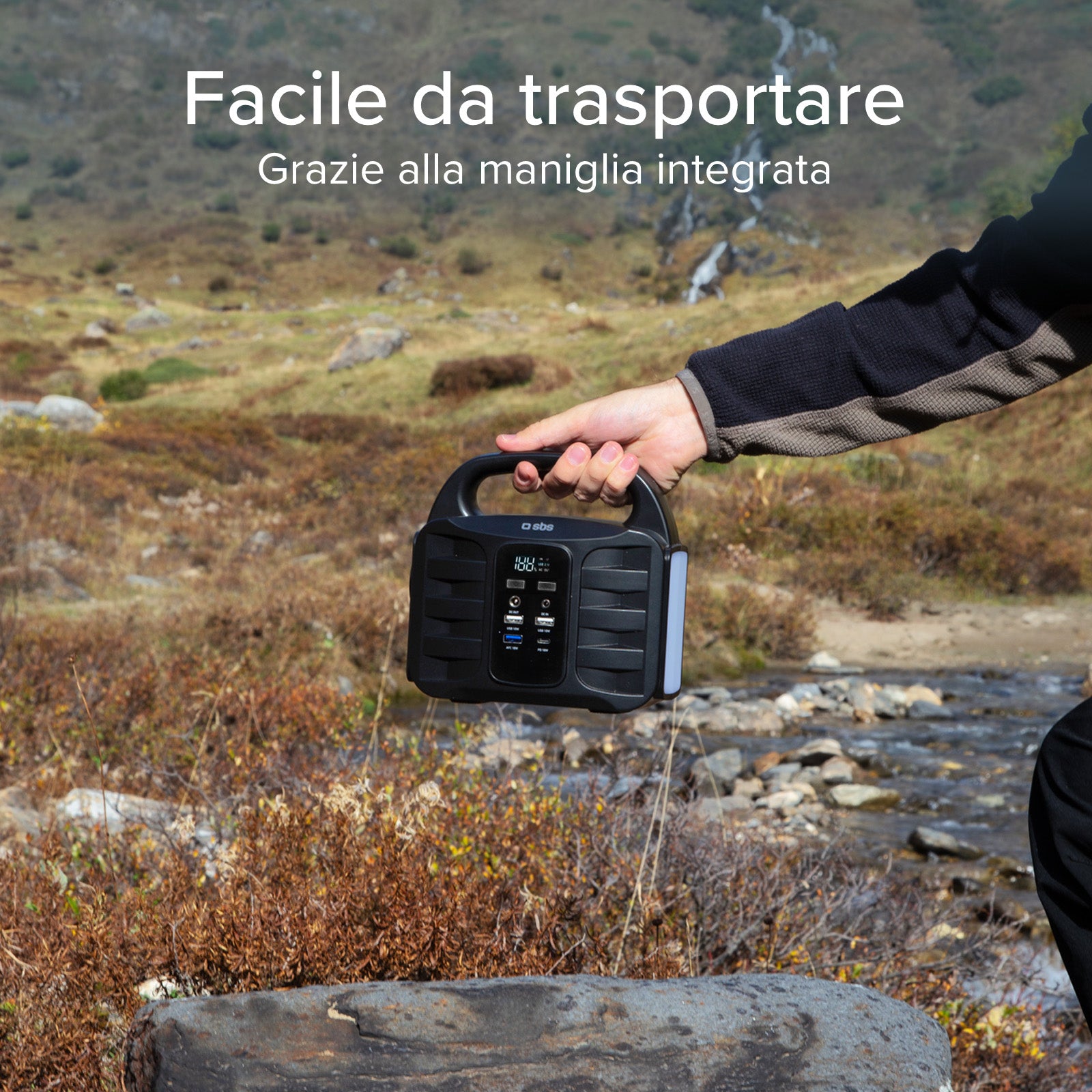 Stazione di ricarica portatile 150 Watt - con USB-A, USB-C, presa AC, presa DC