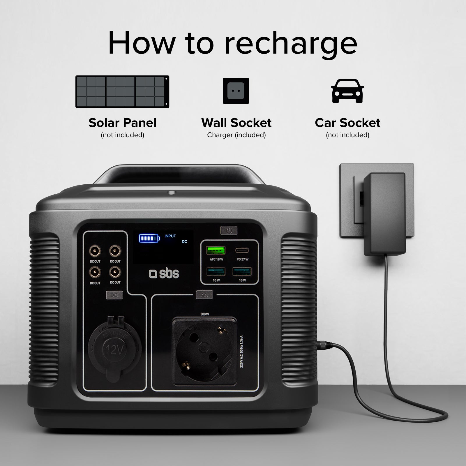 Station de recharge portable 64 000 mAh à 300 Watts de puissance