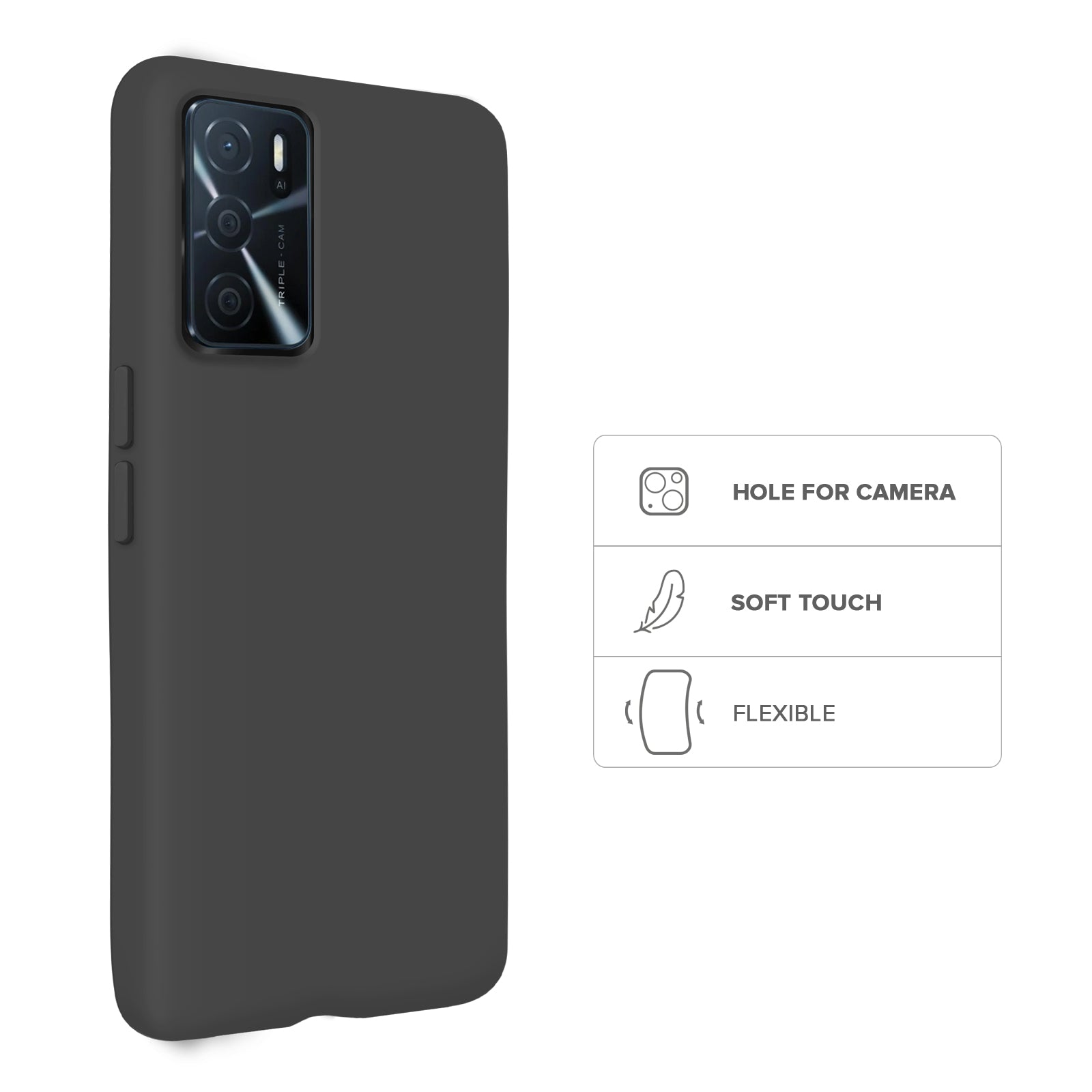 Custodia Rainbow per Oppo A16/A16s/A54 4G