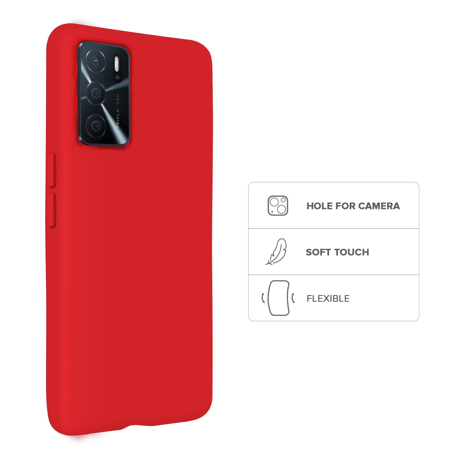 Custodia Rainbow per Oppo A16/A16s/A54 4G