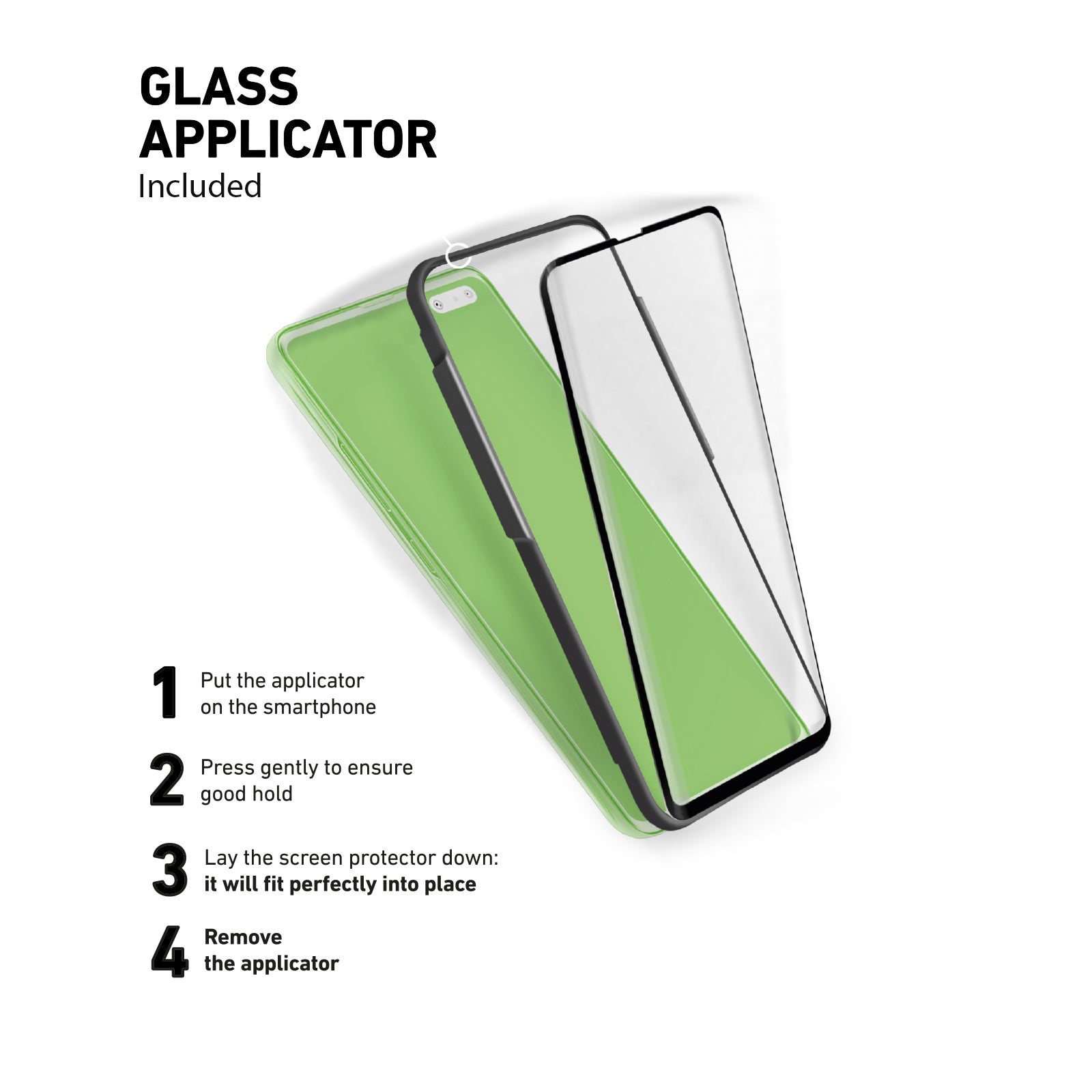 Glass Screen Protector 4D Full Screen für Samsung Galaxy S10 5G mit Applikator
