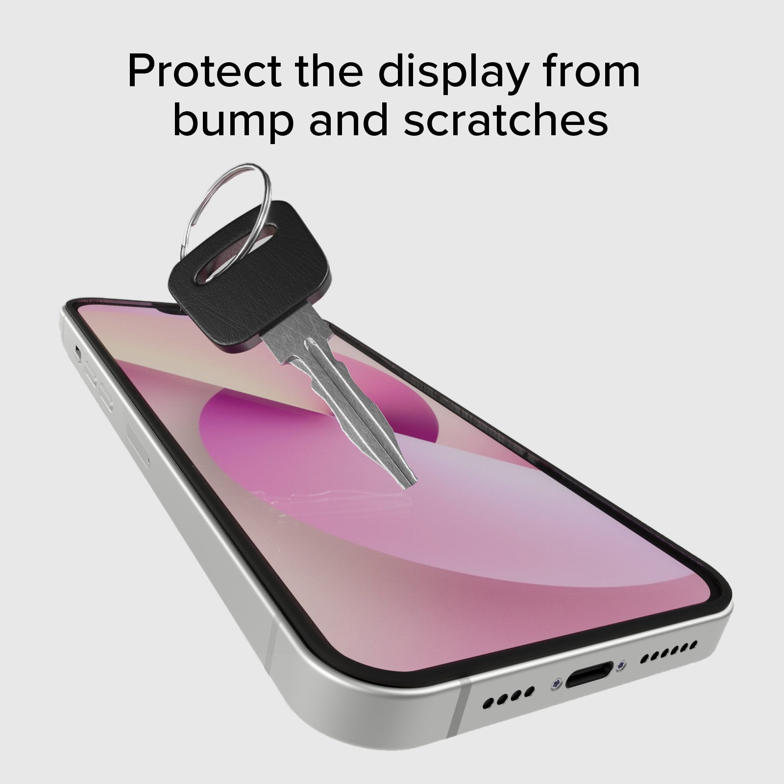 Vidrio protector de pantalla Full Cover para iPhone 17e/16e/14/13 Pro/13