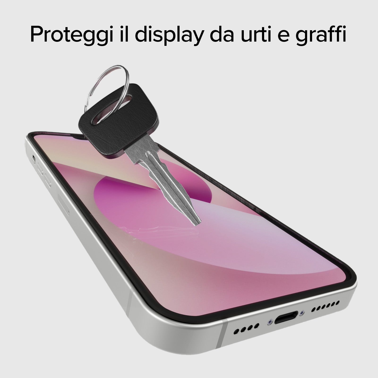 Vidrio protector de pantalla Full Cover para iPhone 17e/16e/14/13 Pro/13