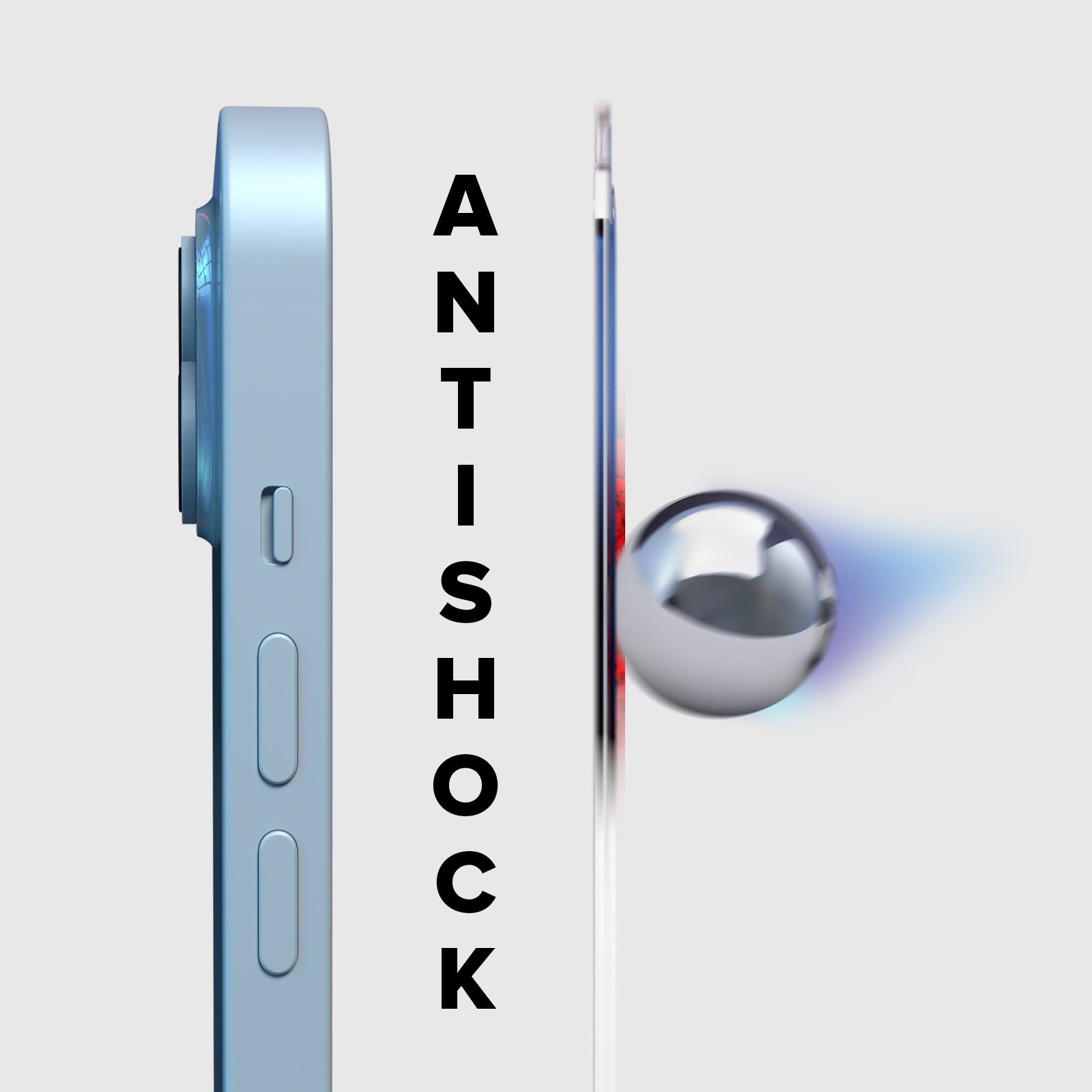 Vetrino eco-sostenibile in materiali riciclati per iPhone 15