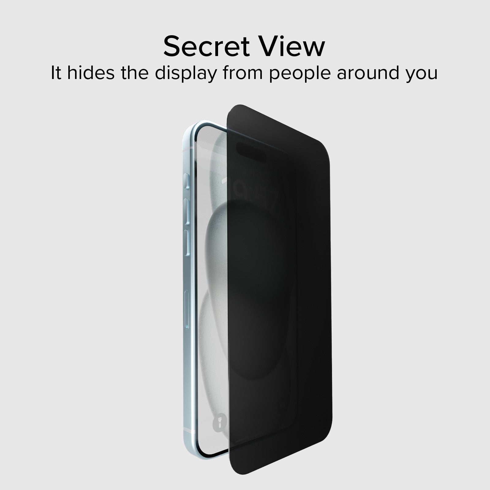 Glass screen protector Full Cover Privacy per iPhone 15 Plus