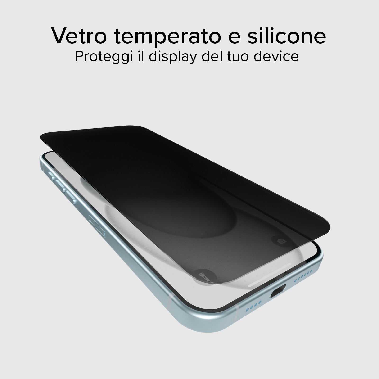 Glass screen protector Full Cover Privacy per iPhone 15 Plus