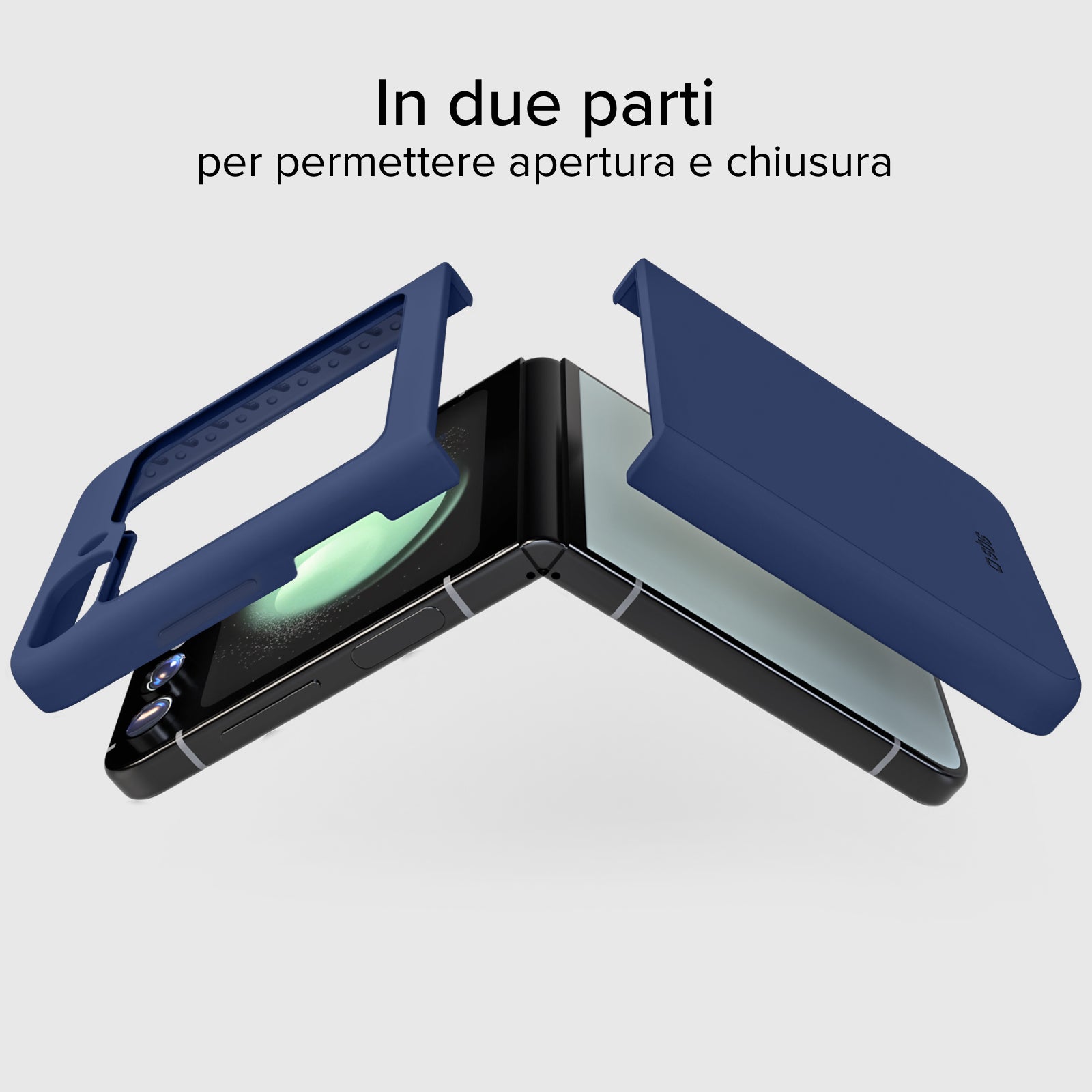Silikon-Cover mit Innenseite aus Mikrofaser für Samsung Z Flip 5
