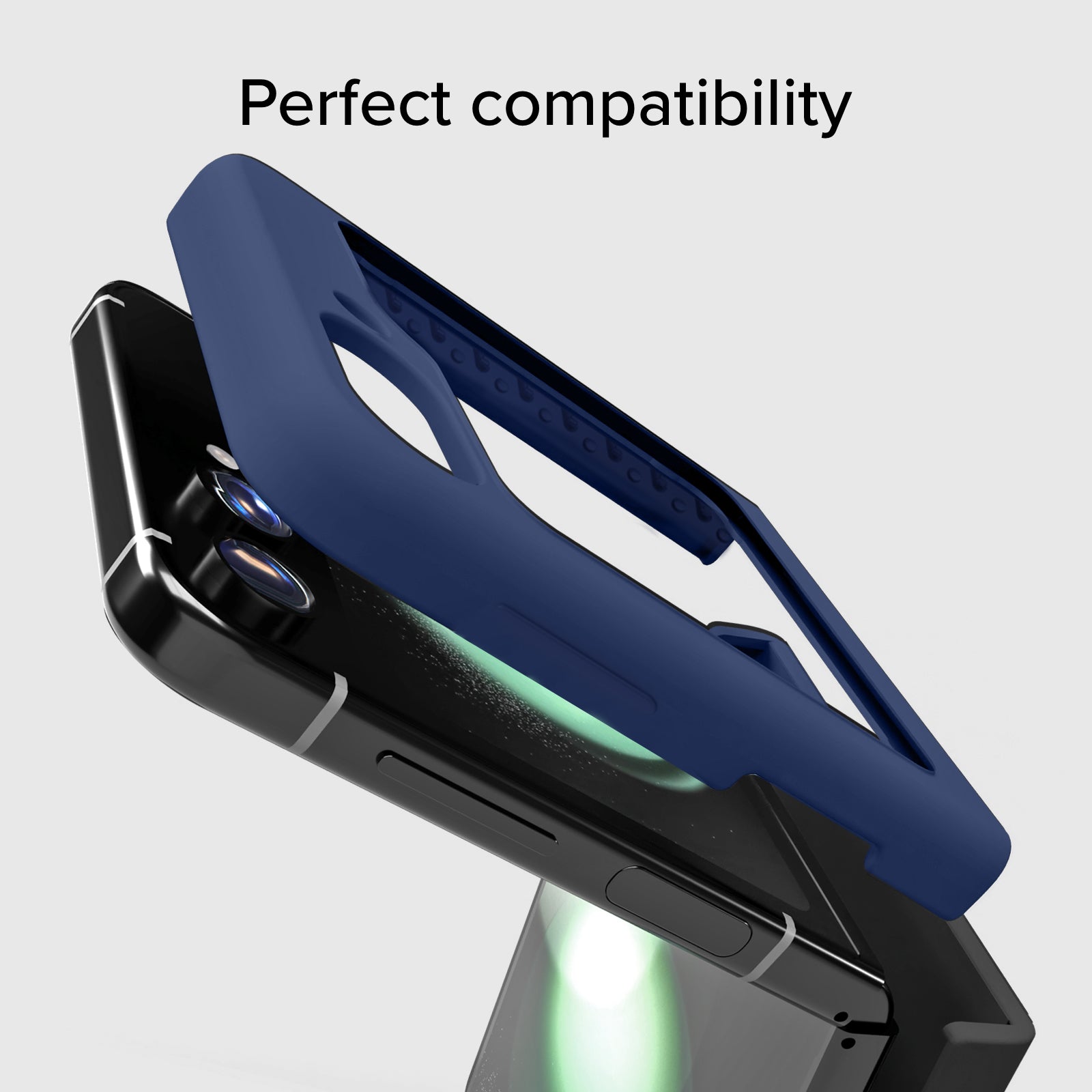 Silikon-Cover mit Innenseite aus Mikrofaser für Samsung Z Flip 5