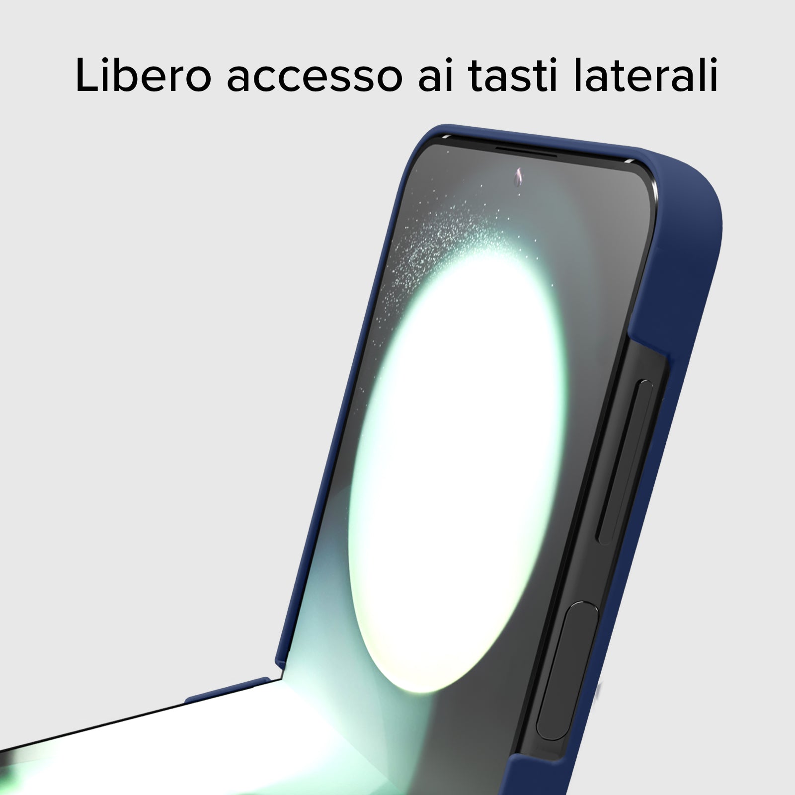 Silikon-Cover mit Innenseite aus Mikrofaser für Samsung Z Flip 5
