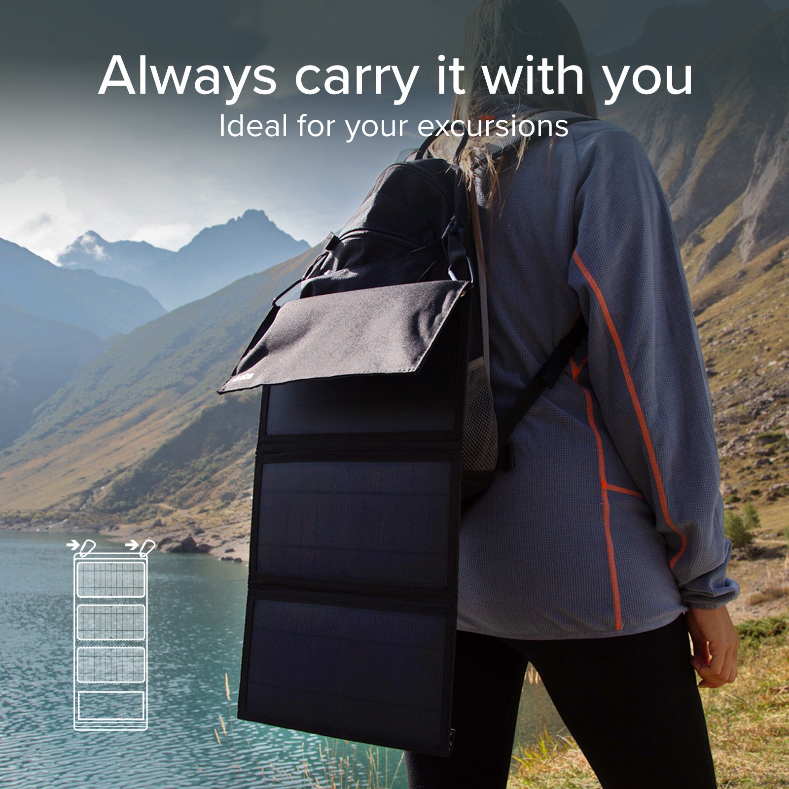 Tragbares Solarladegerät 21 Watt