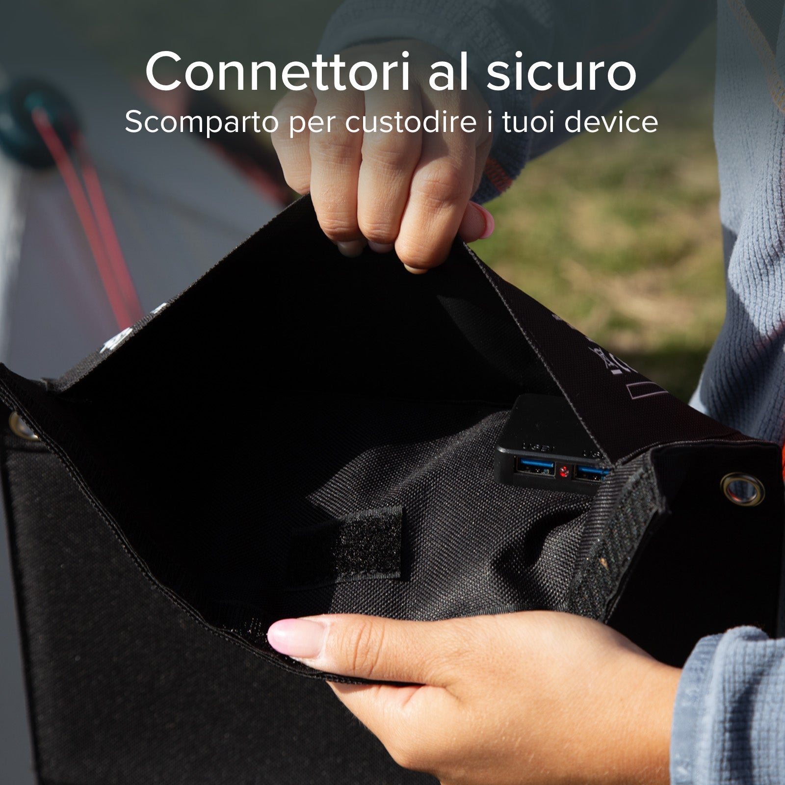 Chargeur solaire portatif 21 watts
