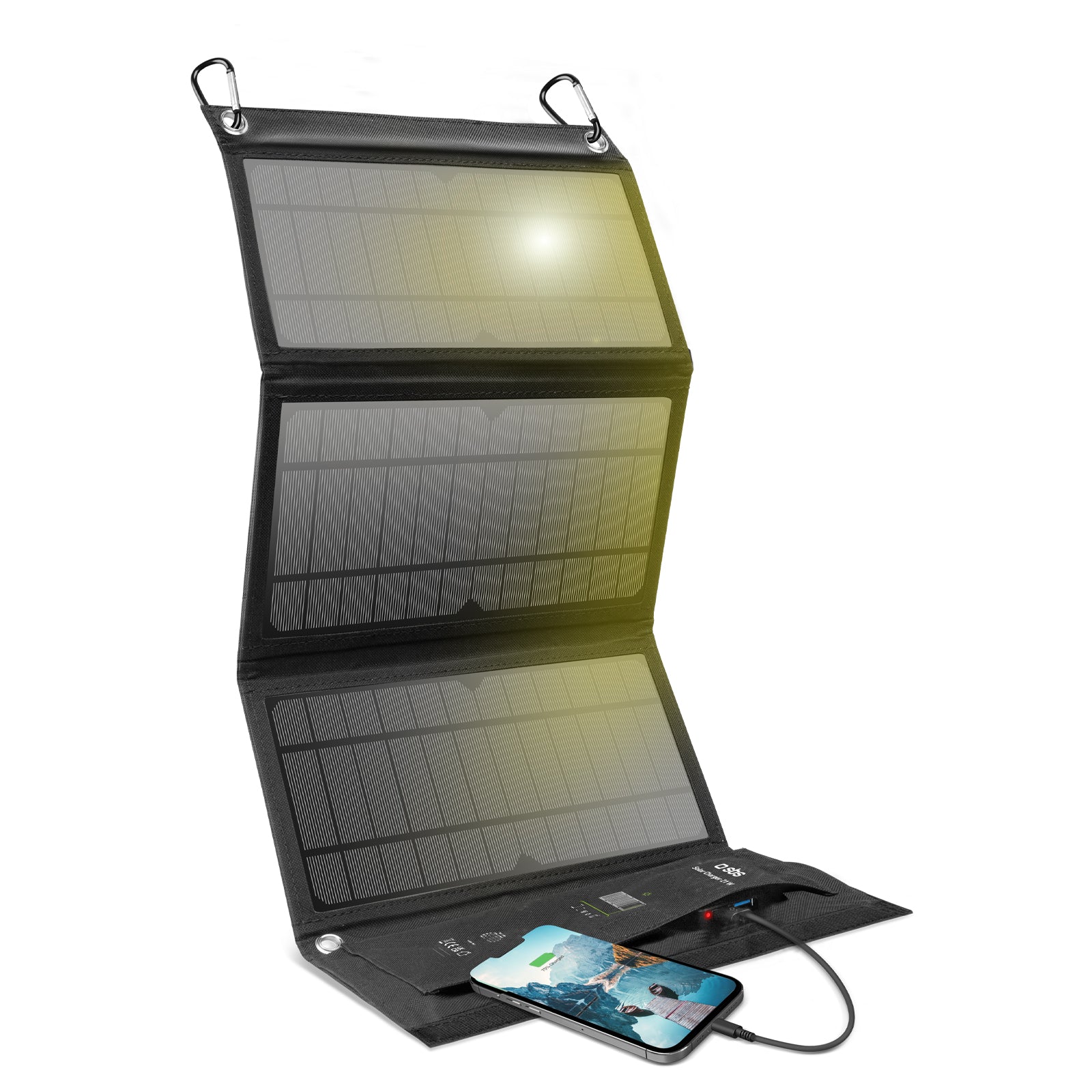 Portable fast solar-powered charger