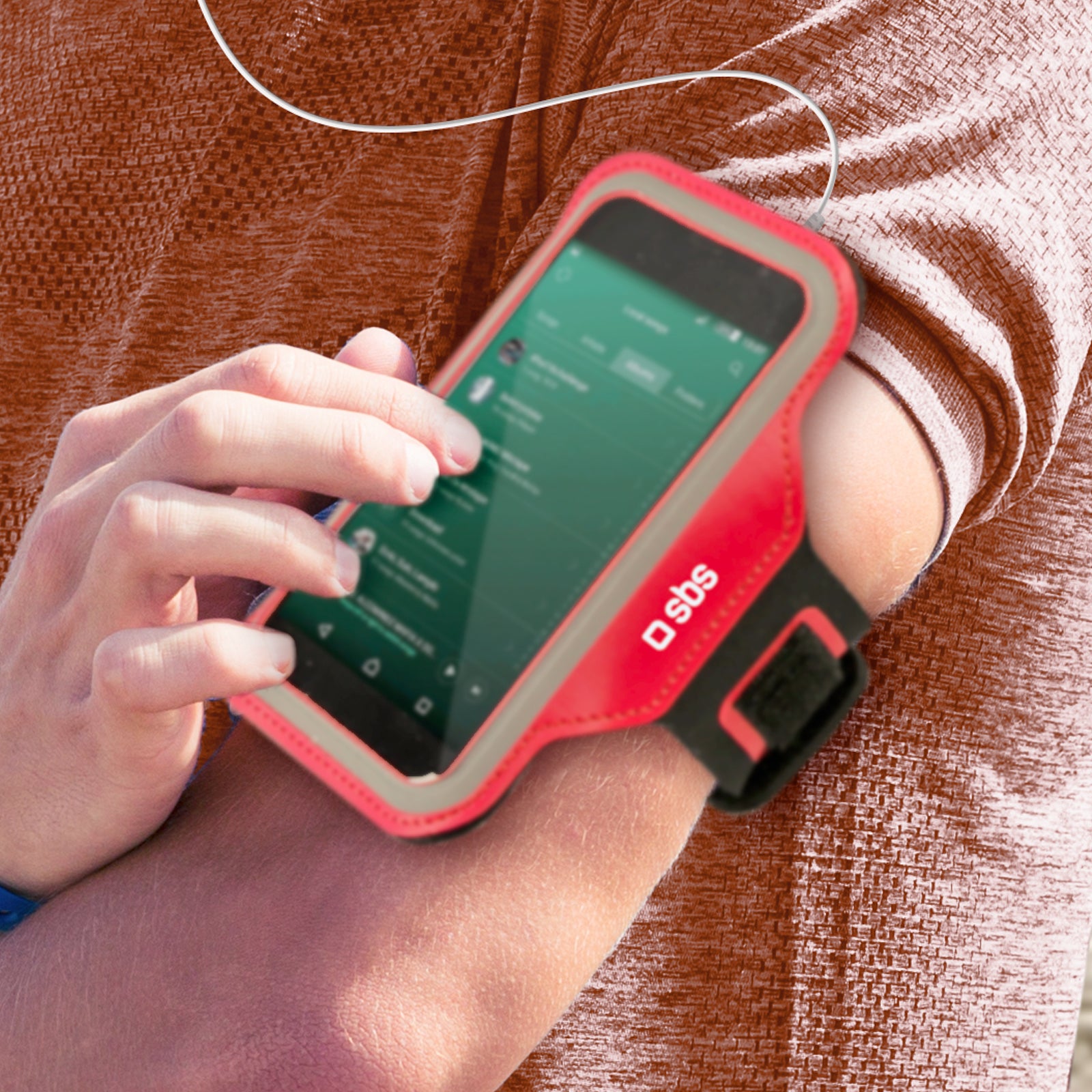 Sports armband case for smartphones up to 4.5"