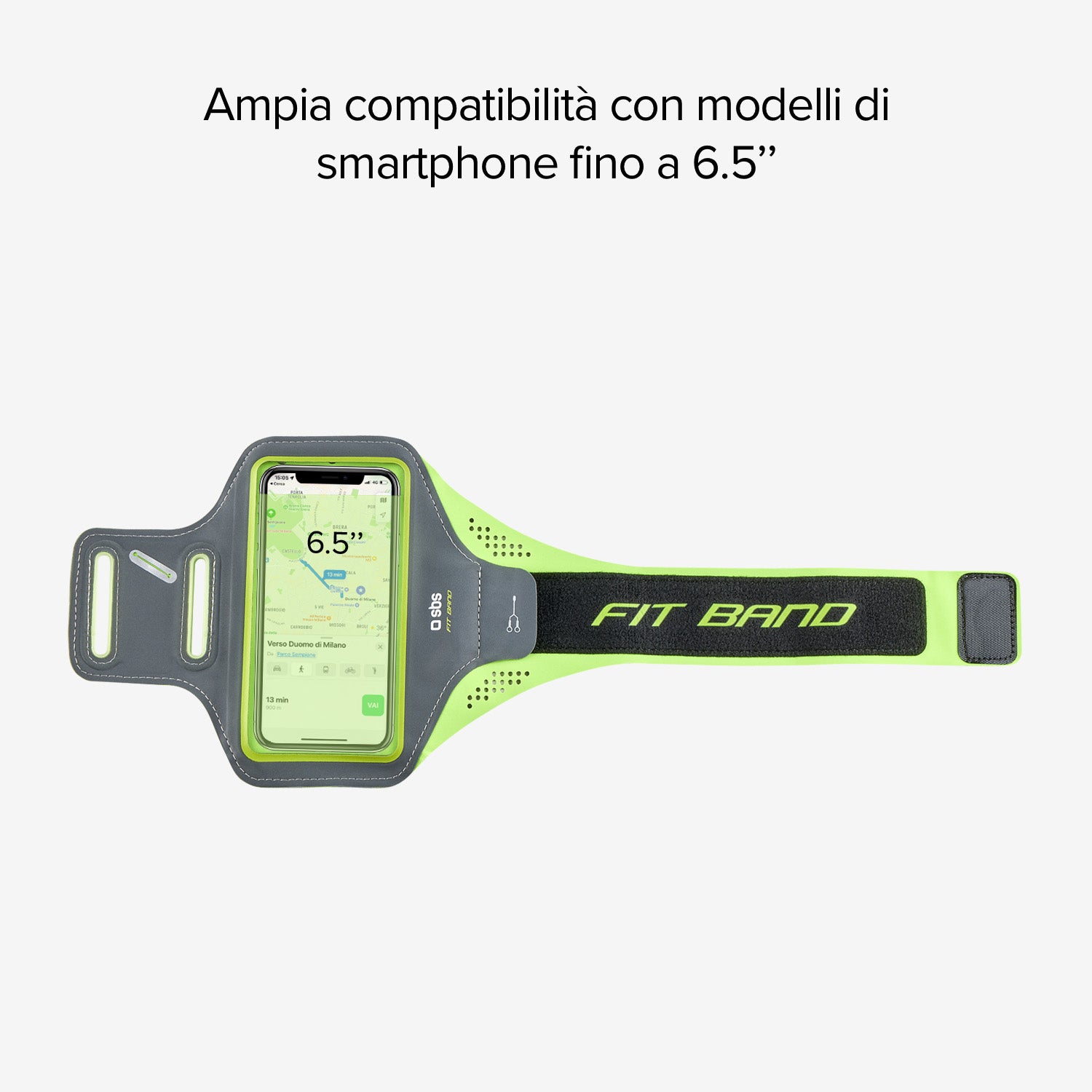 Sports armband case for smartphones up to 6.5"