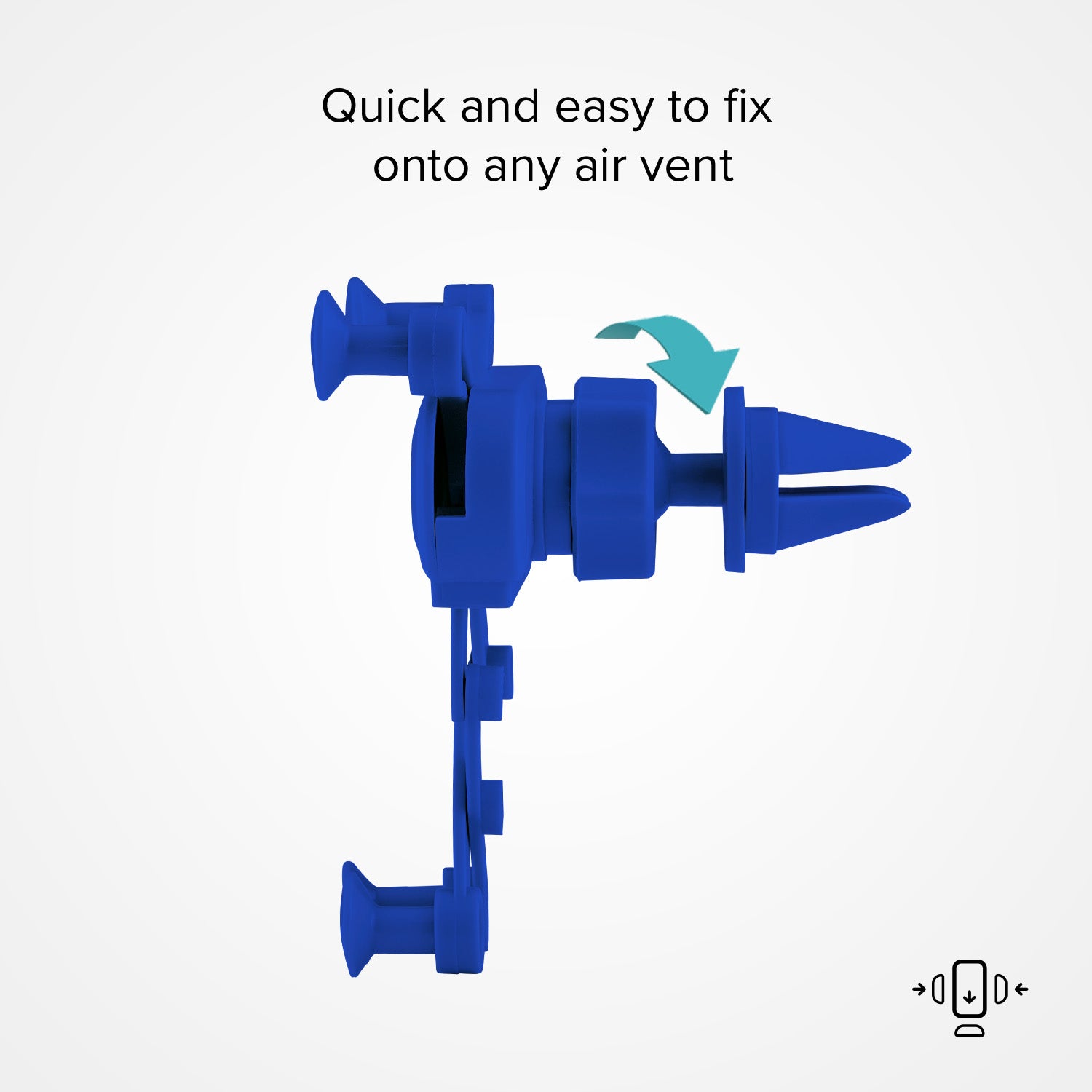 Soporte de coche con cierre automático de gravedad