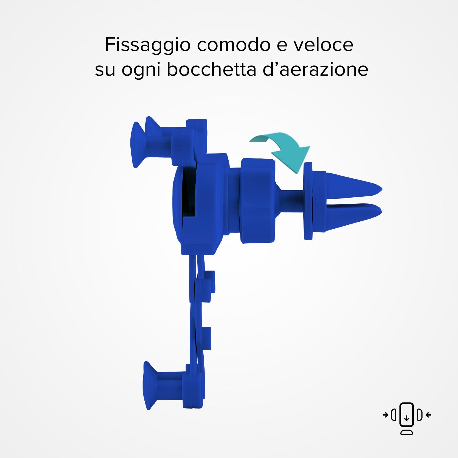 Support pour voiture avec verrouillage automatique par gravité