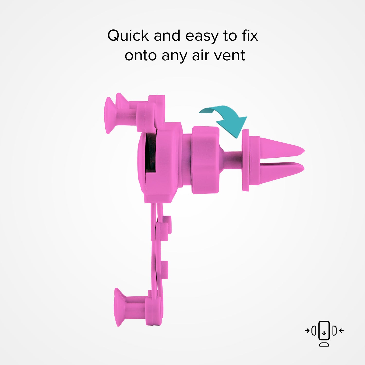 Soporte de coche con cierre automático de gravedad