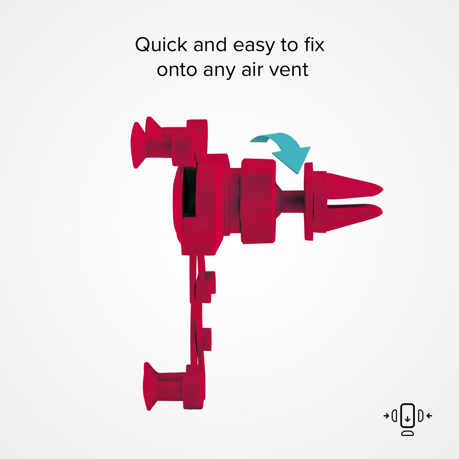 Soporte de coche con cierre automático de gravedad