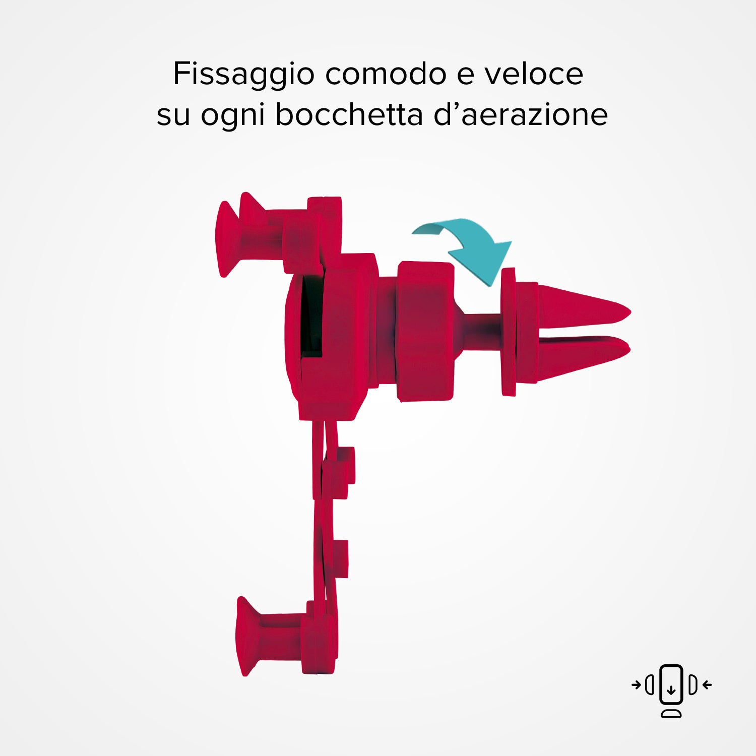 Support pour voiture avec verrouillage automatique par gravité