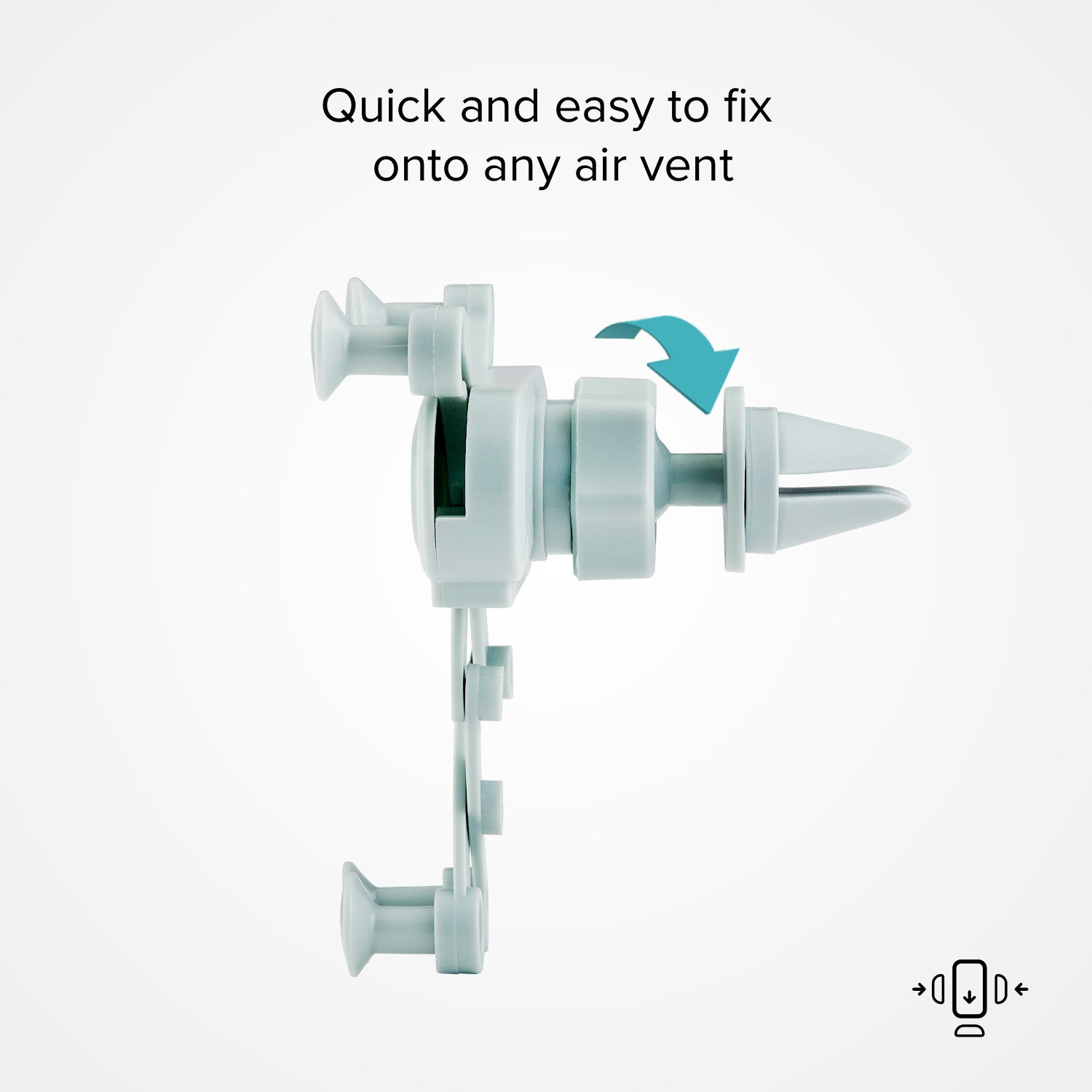 Soporte de coche con cierre automático de gravedad