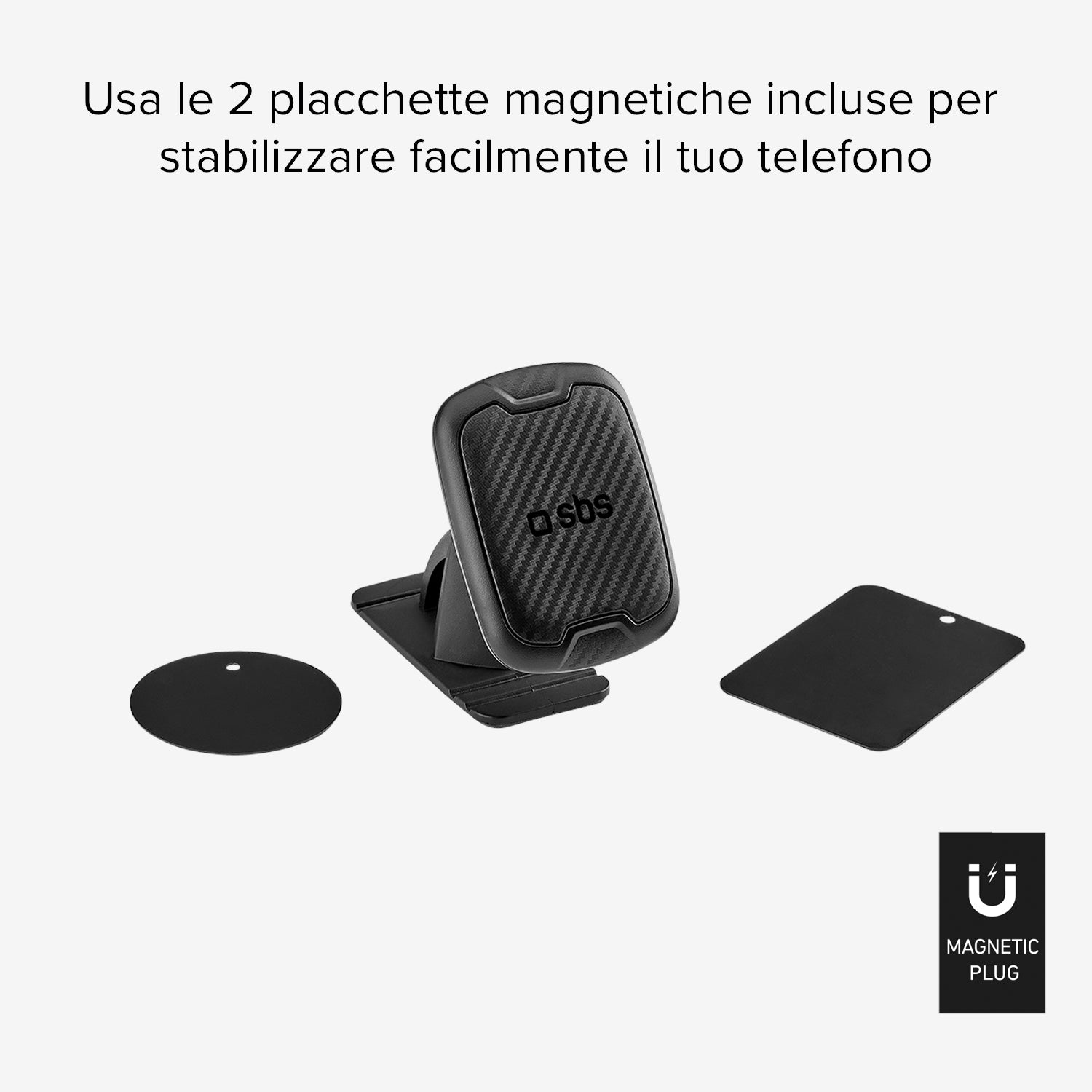 Colorado - Supporto auto magnetico per telefono con base adesiva