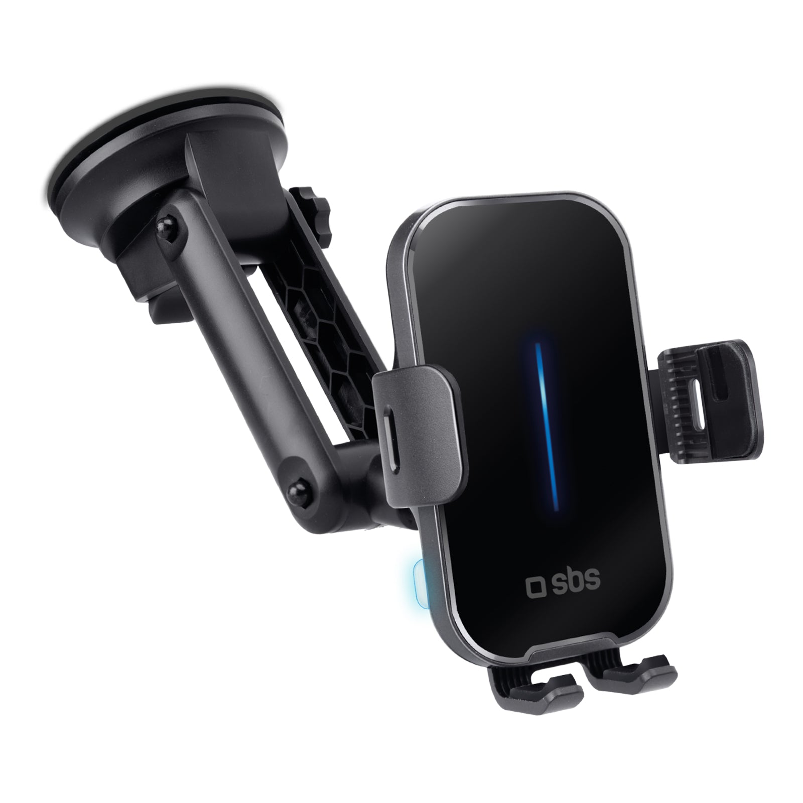 Support de voiture pour pare-brise et tableau de bord avec chargeur sans fil de 15W