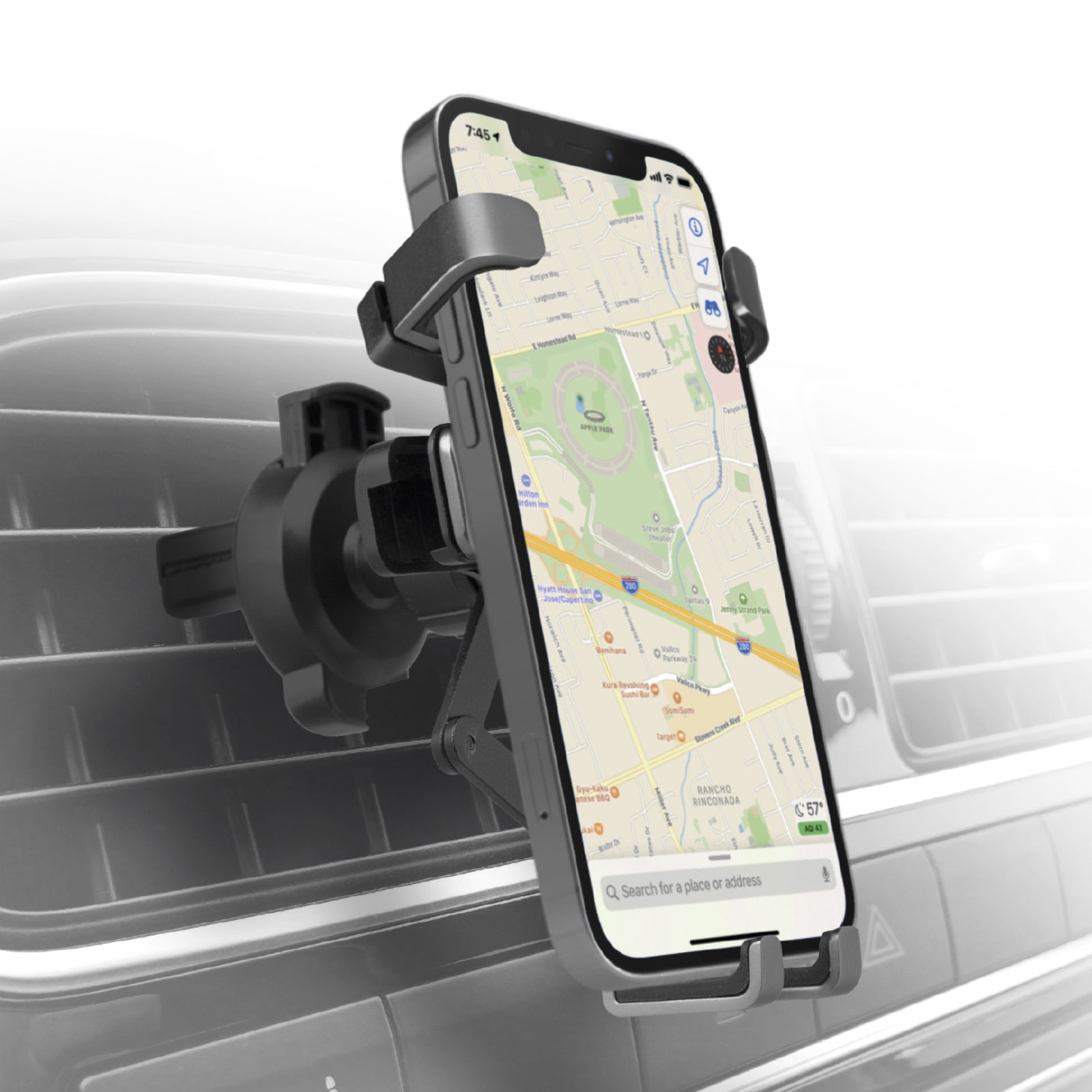 Support de voiture pour smartphone à verrouillage automatique